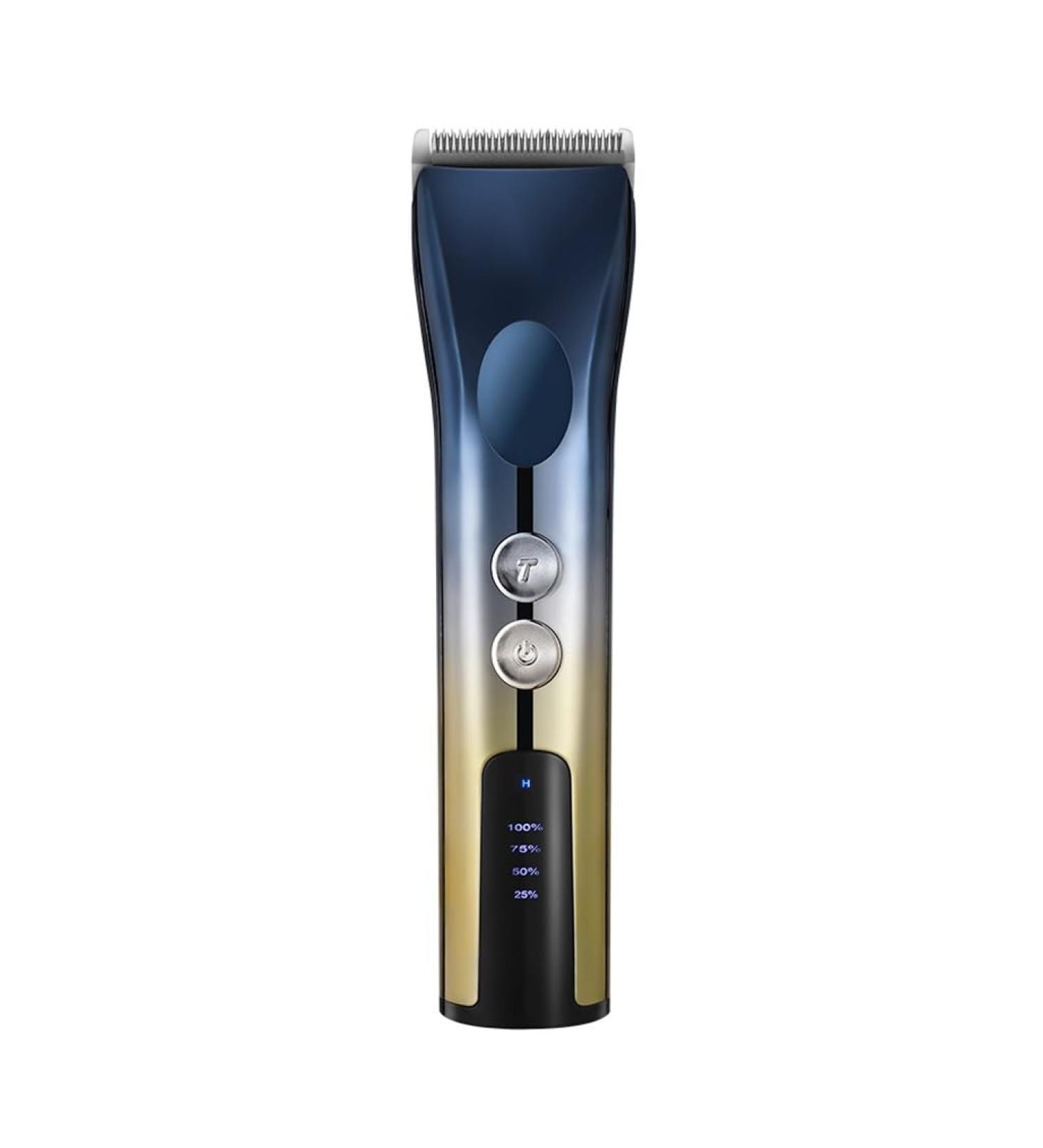 Professional Rechargeable Hair Clipper - Silent High-Power Electric Shaver for Adults - Blue - Buy Online on GoSupps.com