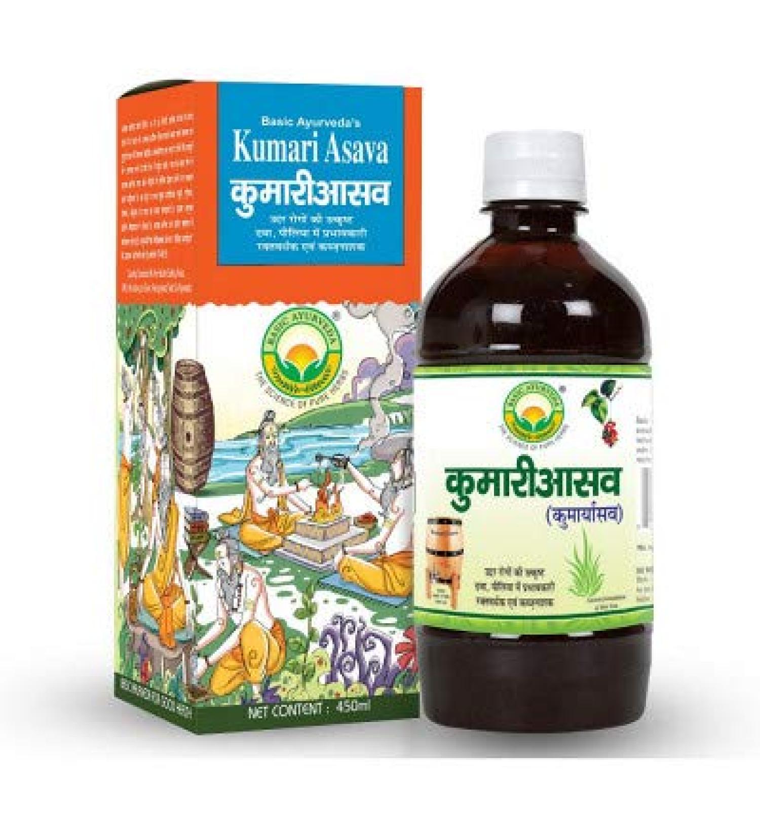 Basic Ayurveda Kumari Asava (450 ML) by Exportmall