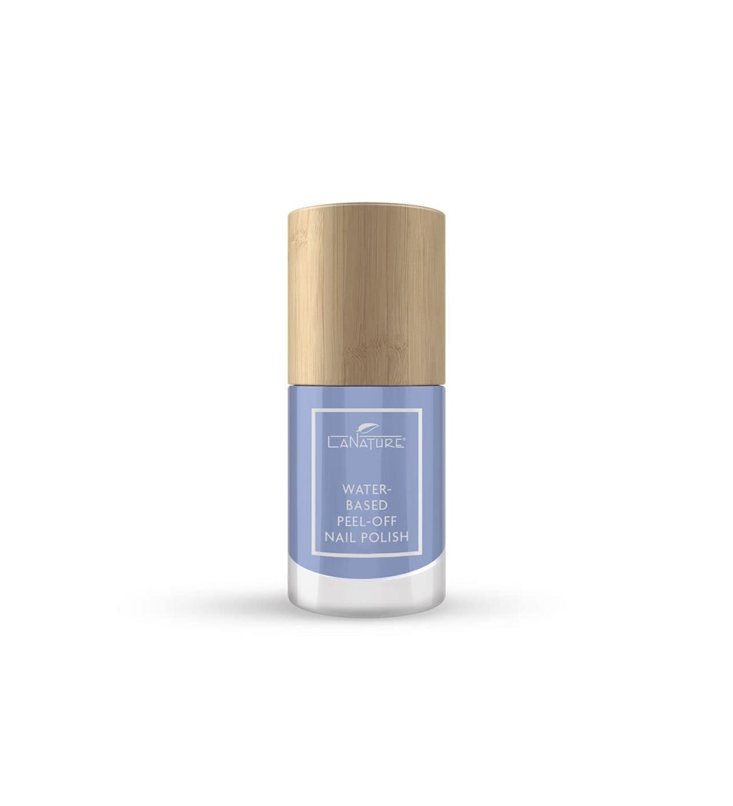 Lanature Water-Based Nail Polish - Pastel Violet Blue | Vegan & Peel-Off - Forget-Me-Not 10ml - Buy Online on GoSupps.com