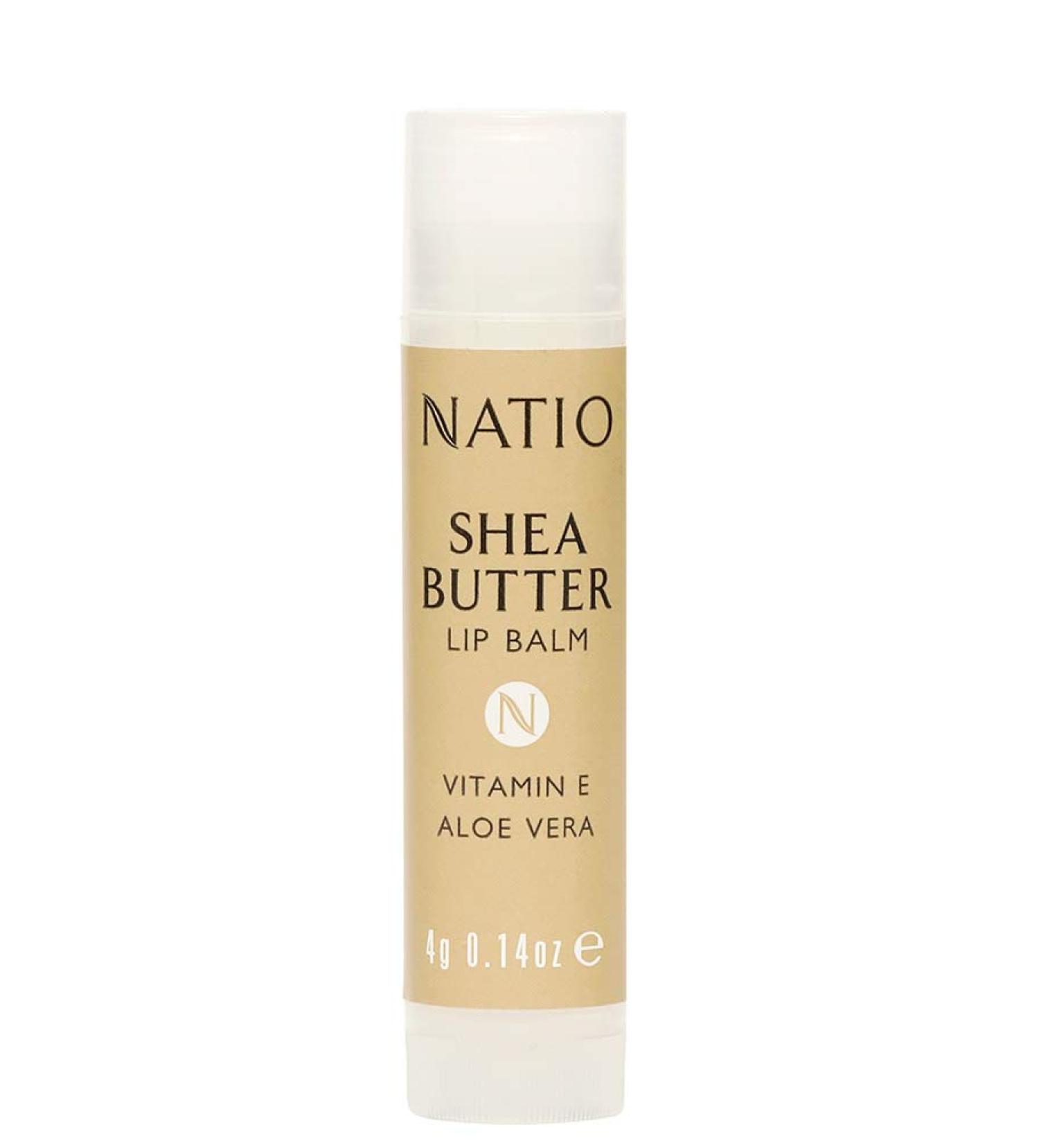 Shop Natio Shea Butter Lip Balm - Nourishing Lip Care | International Shipping Available - Buy Online on GoSupps.com