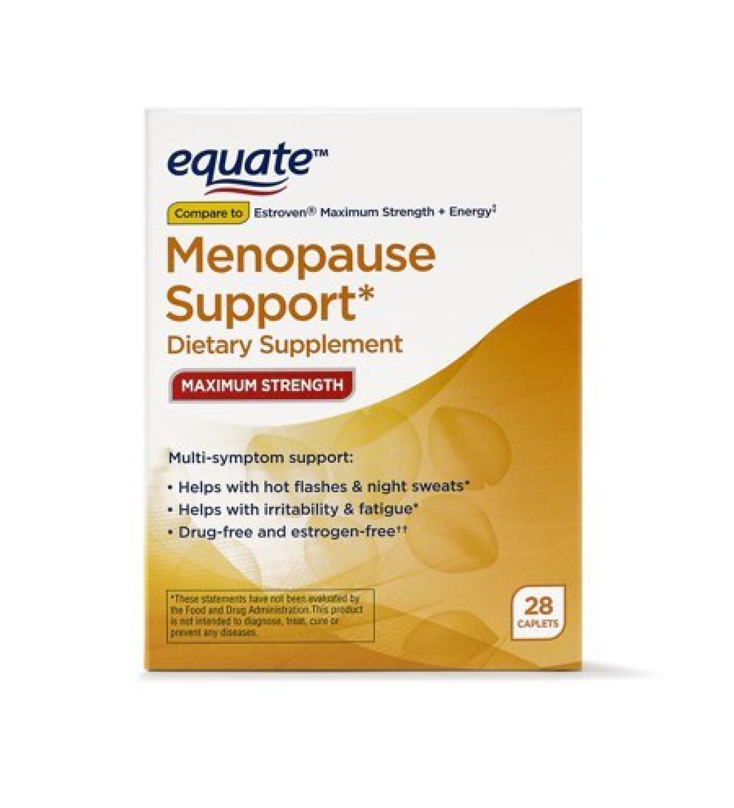 Equate Maximum Strength Menopause Support 28 Caplets