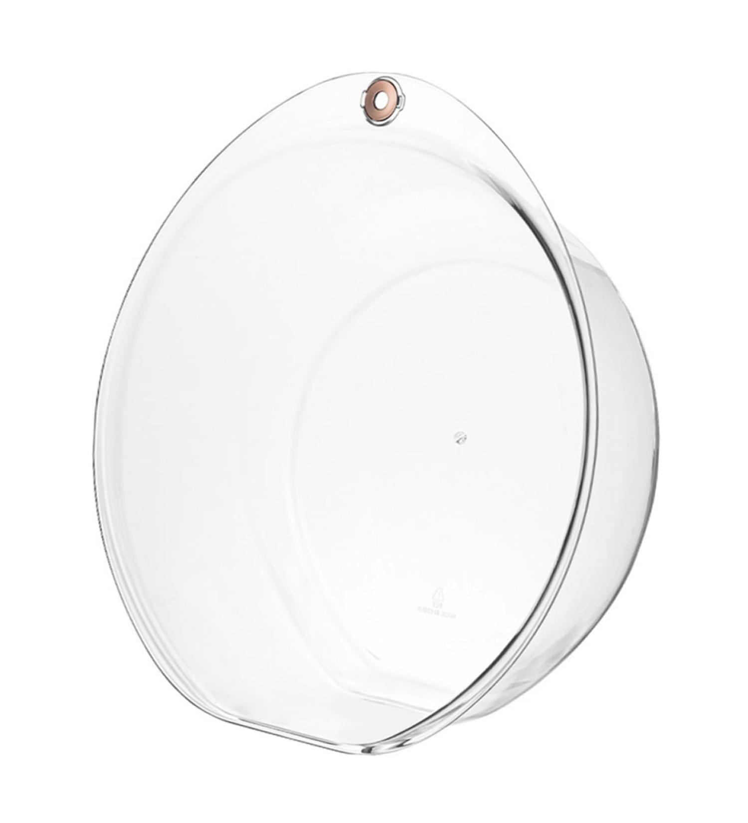 OFFSCH Transparent Plastic Washbasin Wash Basin Plastic Face Cleaning Basin Salon Washing Basin Wash Plastic Basin Foot Soaking Basin Kitchen Sink Bowl Wash Bowl Vegetable Bowl Baby Large Transparent 26.7x25.7cm - Buy Online on GoSupps.com