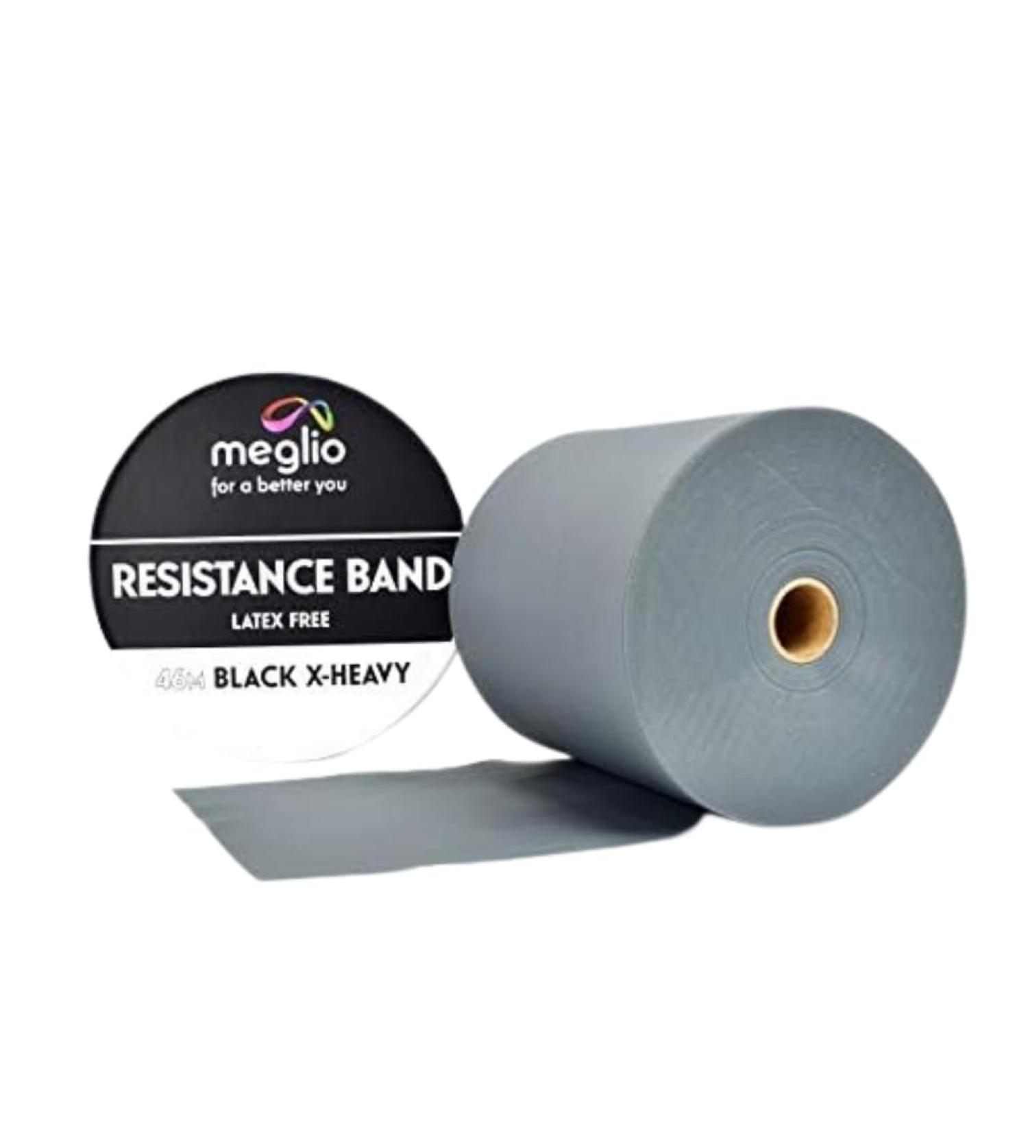 Buy Meglio Resistance Band Roll - 46m Latex-Free for Fitness Strength & Rehab | 5 Colors/Strengths Available - Buy Online on GoSupps.com
