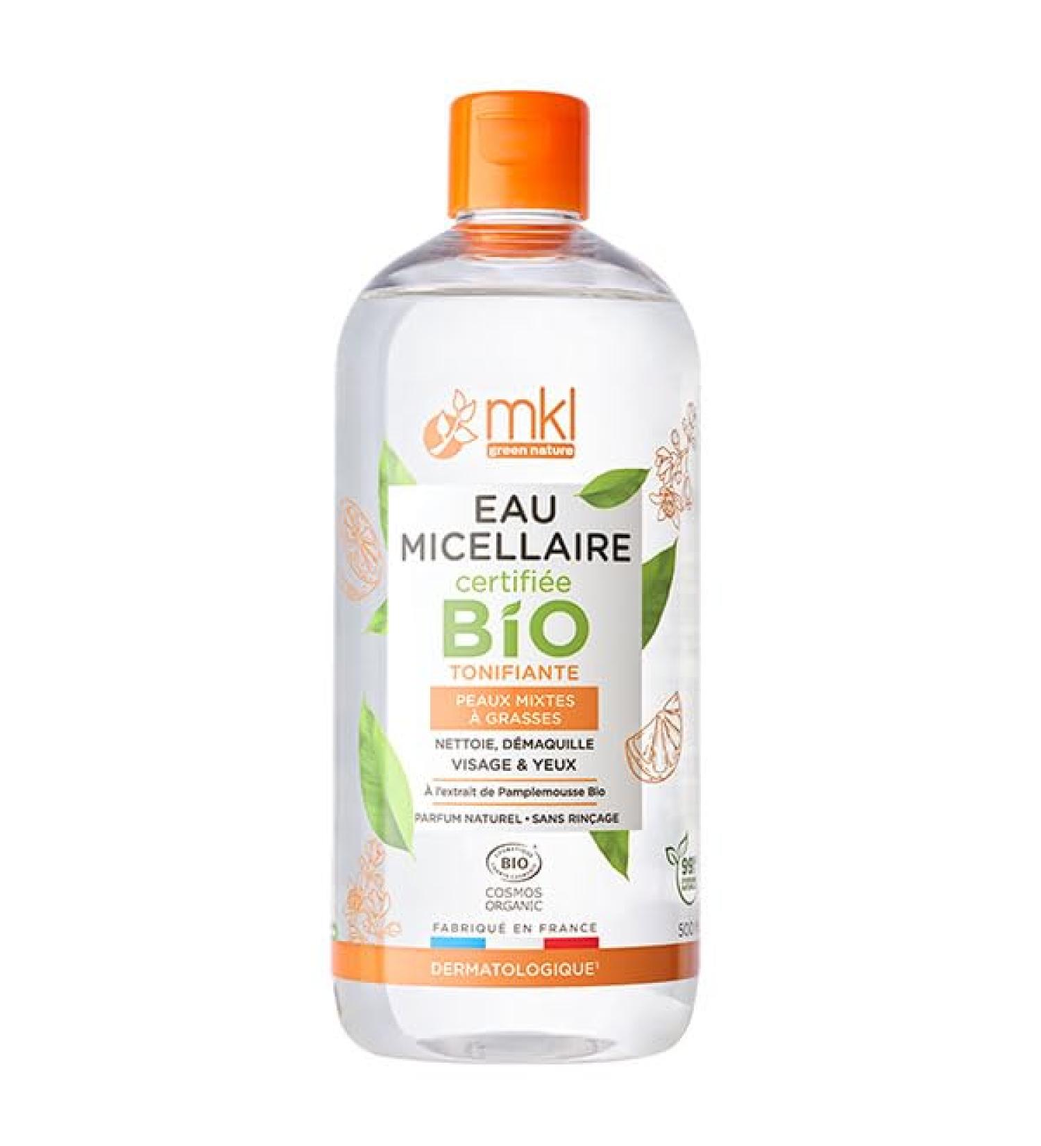 MKL Green Nature Organic Toning Micellar Water 500ml for Combination to Oily Skin