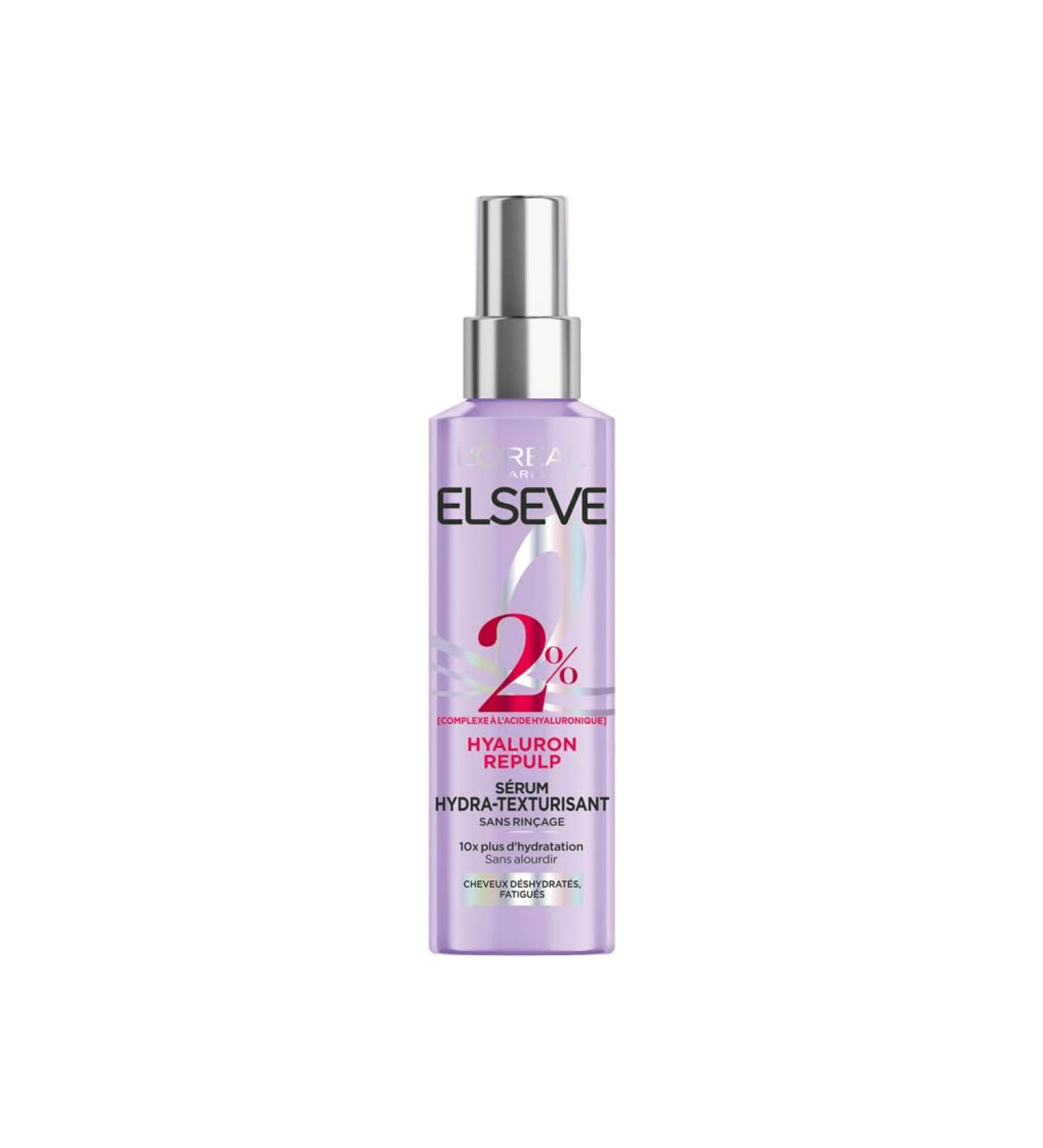 L'Or al Paris - Hydra-Texturizing Serum for Dehydrated and Tired Hair - 72H Hydration - With Hyaluronic Acid - Elseve Hyaluron Repulp - 150 ml - Buy Online on GoSupps.com
