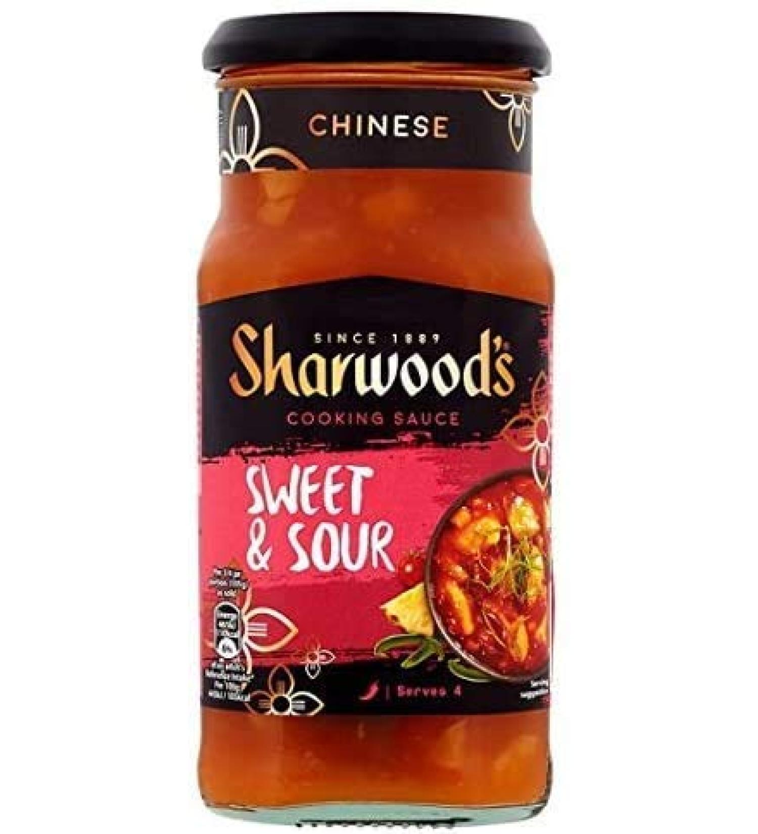  Sharwood's Sharwood's Sweet & Sour Cooking Sauce 425g - A sweet sticky sauce with crisp vegetables and juicy pineapple. - Buy Online on GoSupps.com