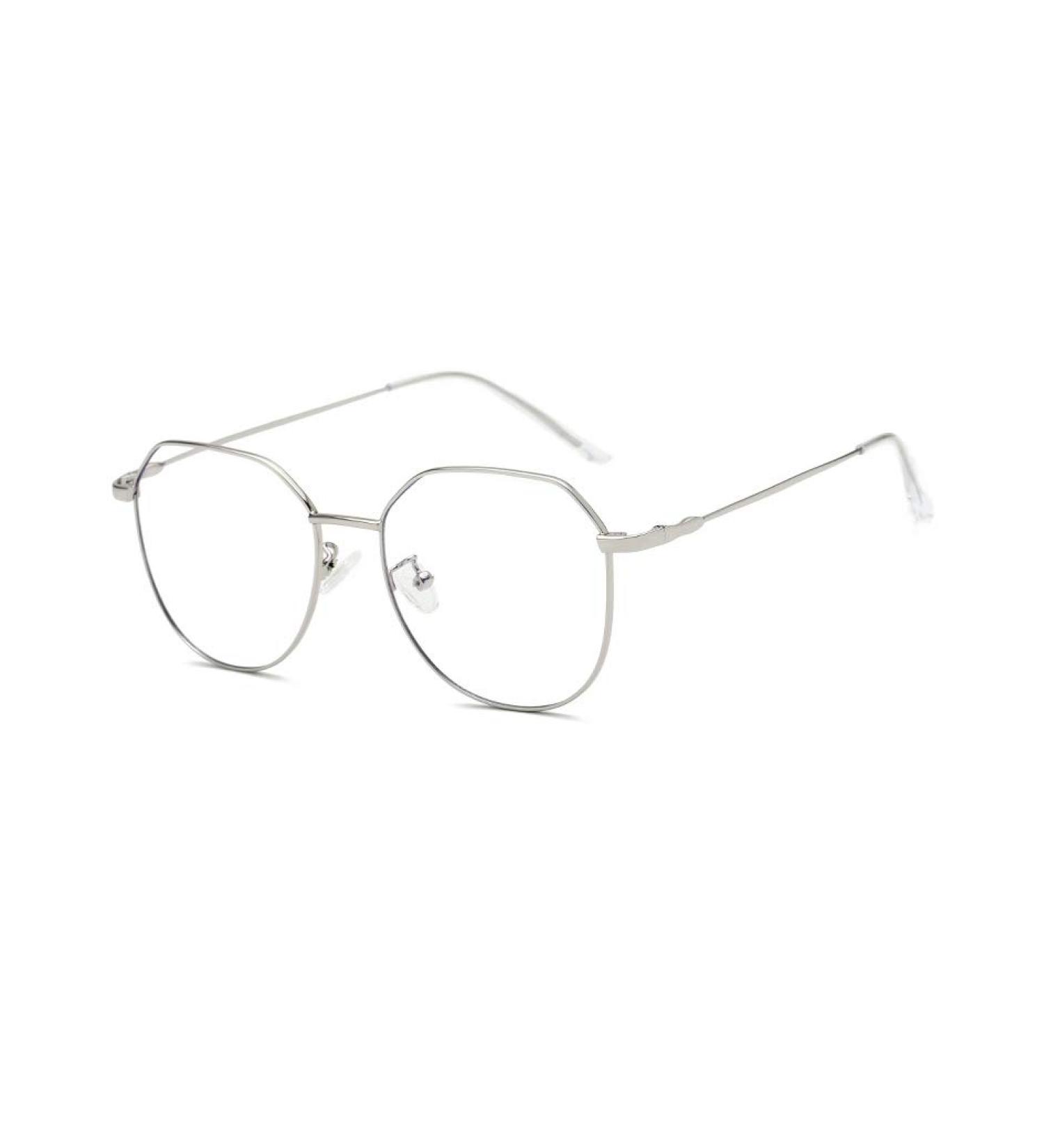 Sirain Blue Light Blocking Round Frame Glasses - Anti Blue Ray Eyewear for Gaming & Computer Use | Silver-2 - Buy Online on GoSupps.com