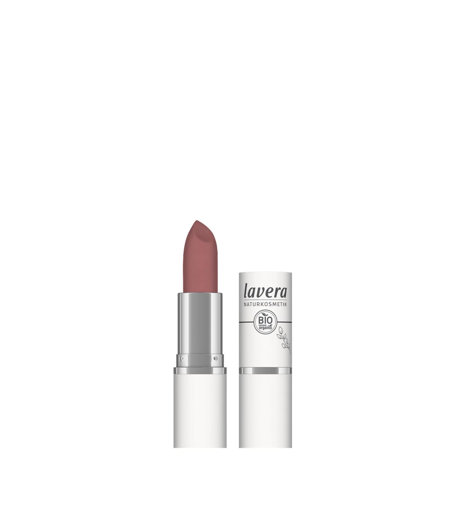 Lavera Velvet Matt Lipstick - Tea Rose 03 - Lipstick - Gluten -Free -Board silicones - without mineral oil - without microplastics - Creamy matt texture - organic blossom butter - Bio -sunflower oil - 4.5g Tea Rose 03 4.5 g (1 Series Pack)