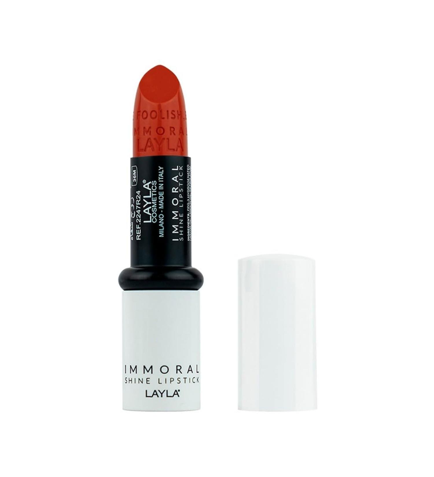 LAYLA IMMORAL SHINE LIPSTICK N.26 IMMORTAL RED
