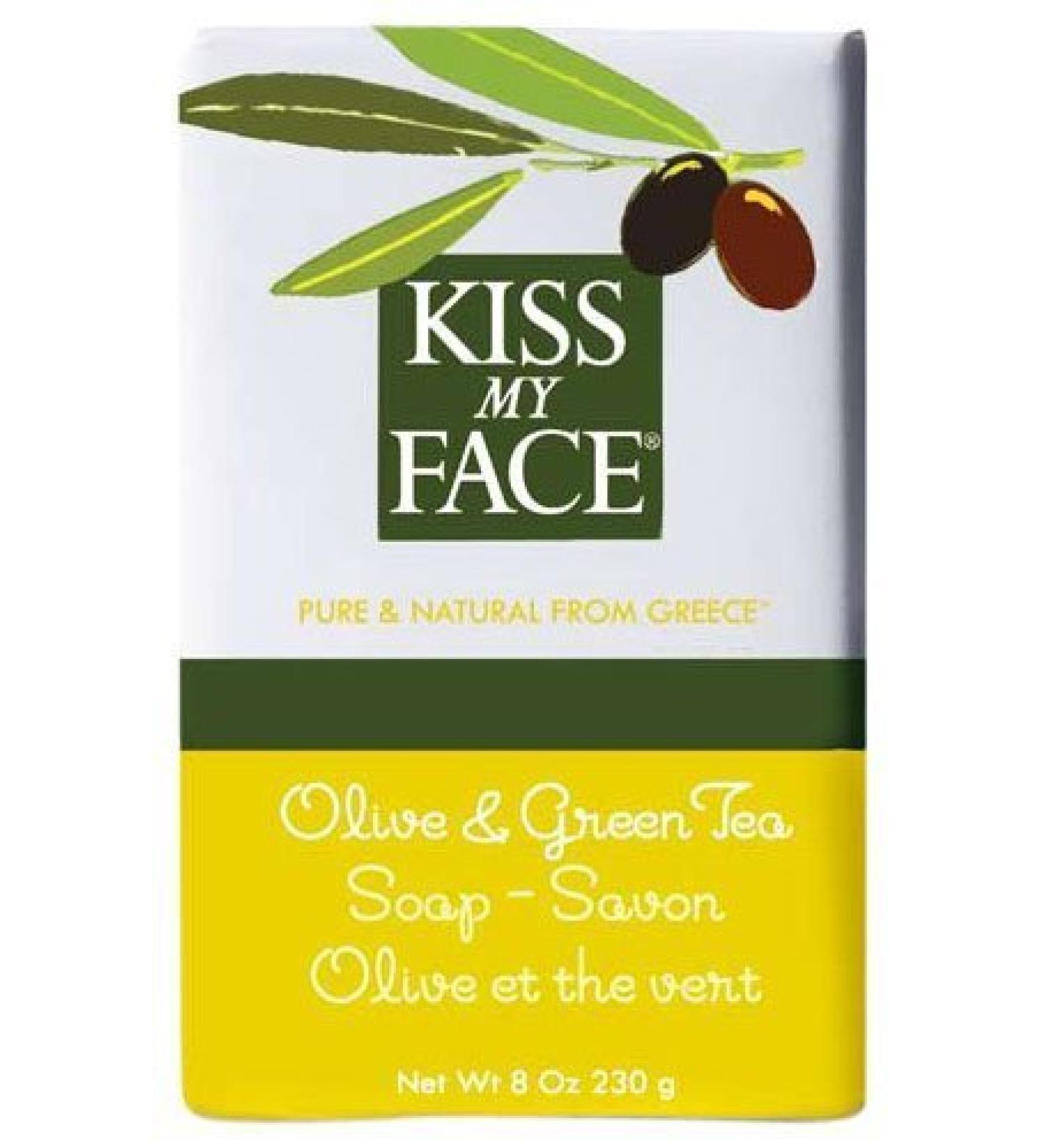 Kiss My Face Olive Oil Soap Olive & Green Tea 8 oz (230 g)