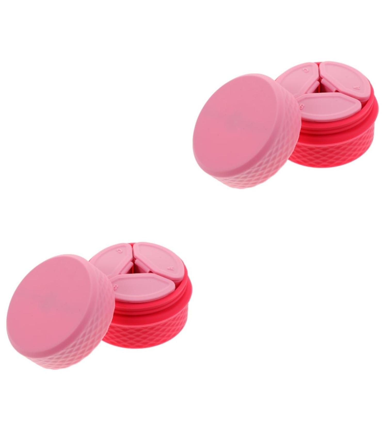 minkissy 2 Sets Cream box makeup pots container durable cream storage jar empty container refillable cream jars portable cosmetic organizer salve jar lotion Storage Box vacation Silica gel - Buy Online on GoSupps.com