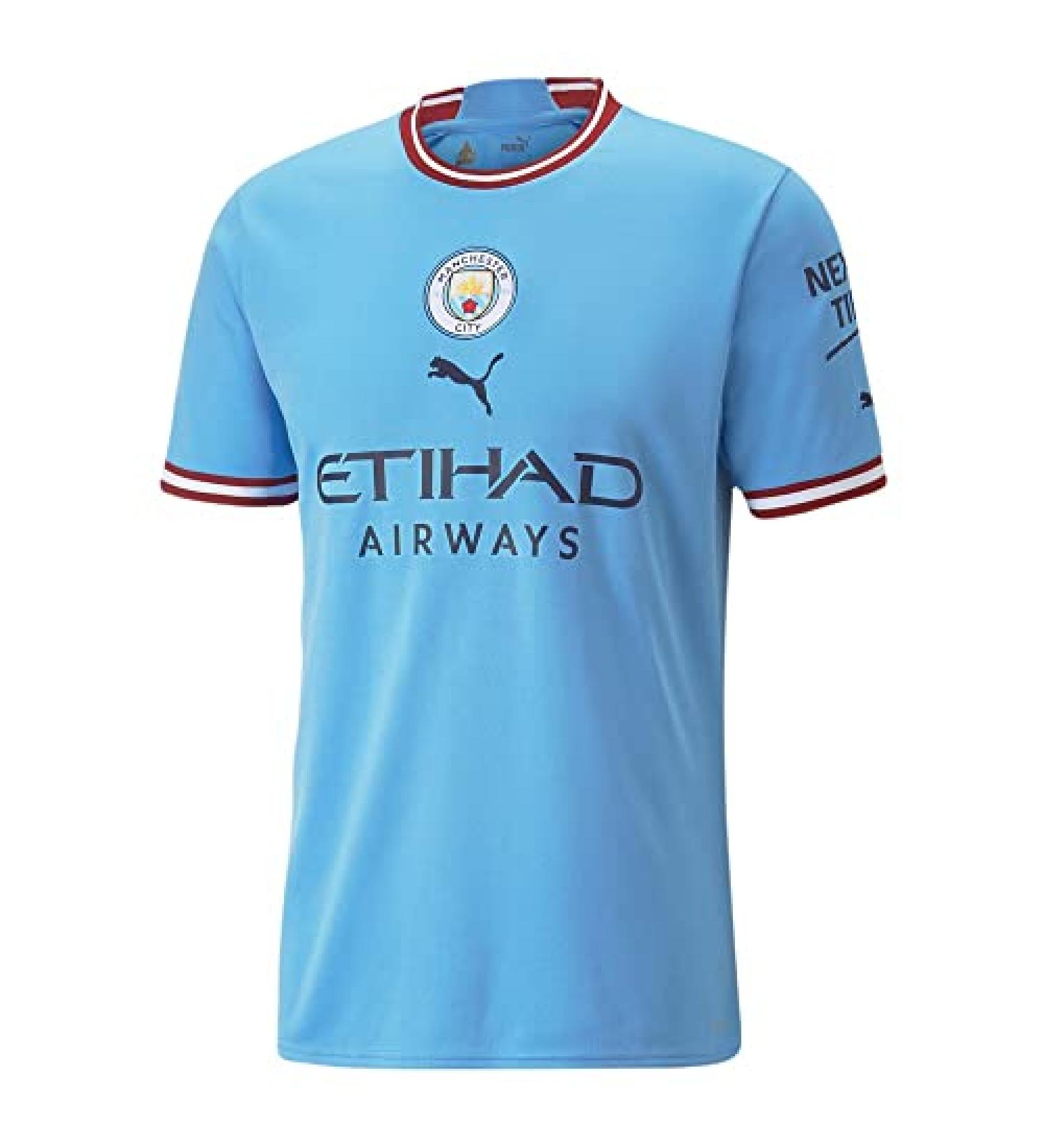 PUMA Men's Soccer Manchester City 22/23 Home Jersey Medium