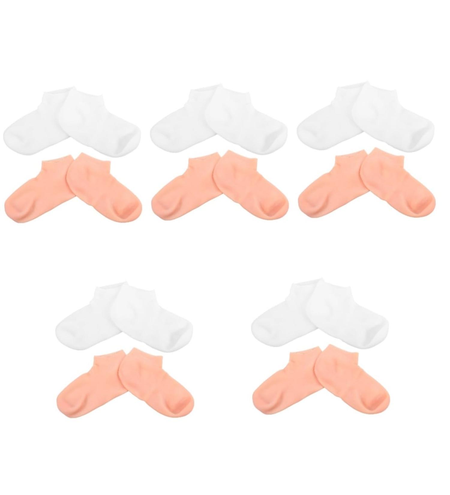 Beavorty 10 Pairs Exfoliating Moisturizing Socks Cosmetics Socks Heel moisturizing Socks Cotton spa Socks Lotion Gloves whitening Lotion spa Socks for Women Torn Socks Girl sebs Elasticity - Buy Online on GoSupps.com
