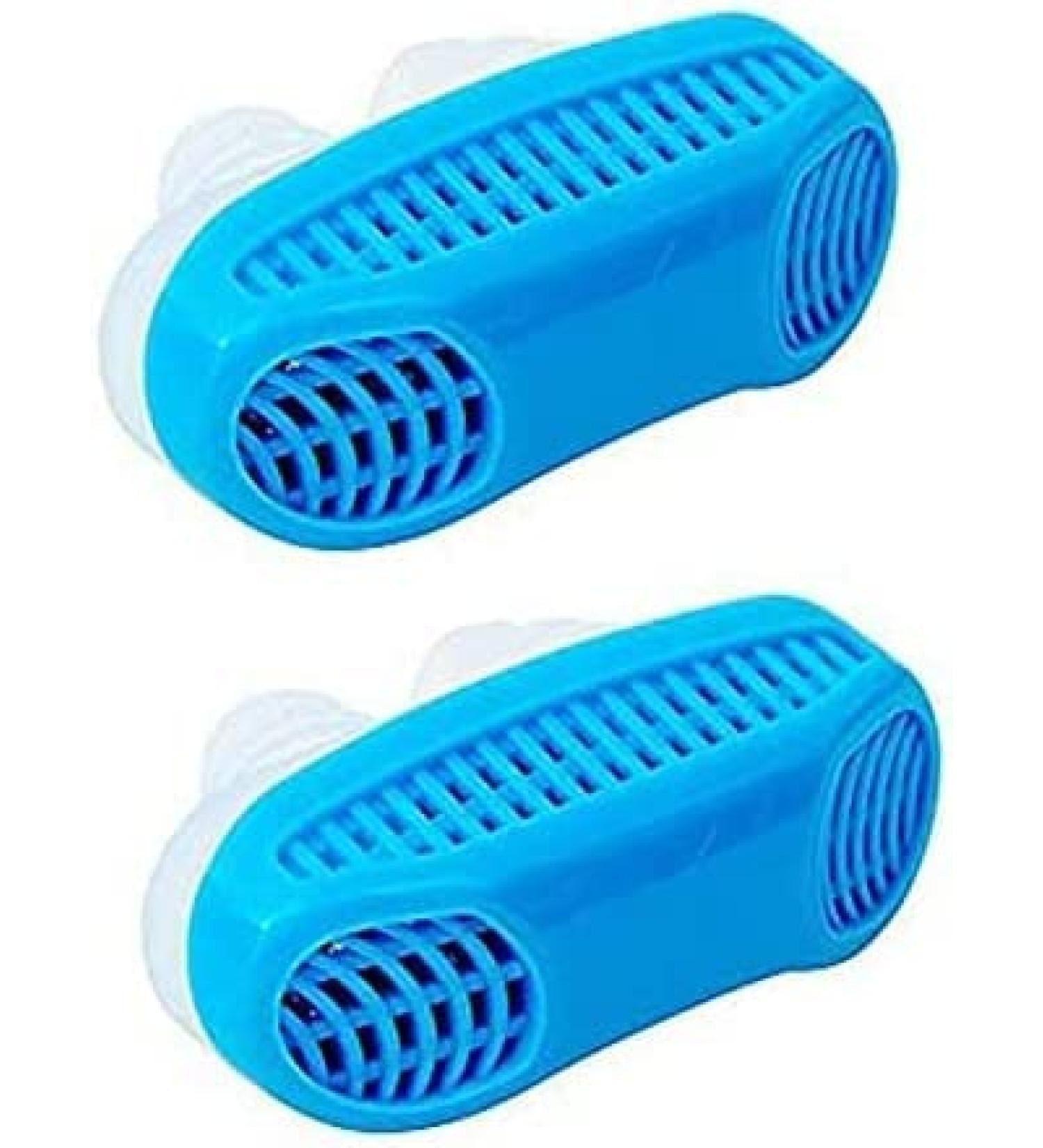 BIOAK 2-Pack Anti Snore Devices for Men and Women - Stop Snoring and Improve Sleep Quality - Night Blue - Buy Online on GoSupps.com
