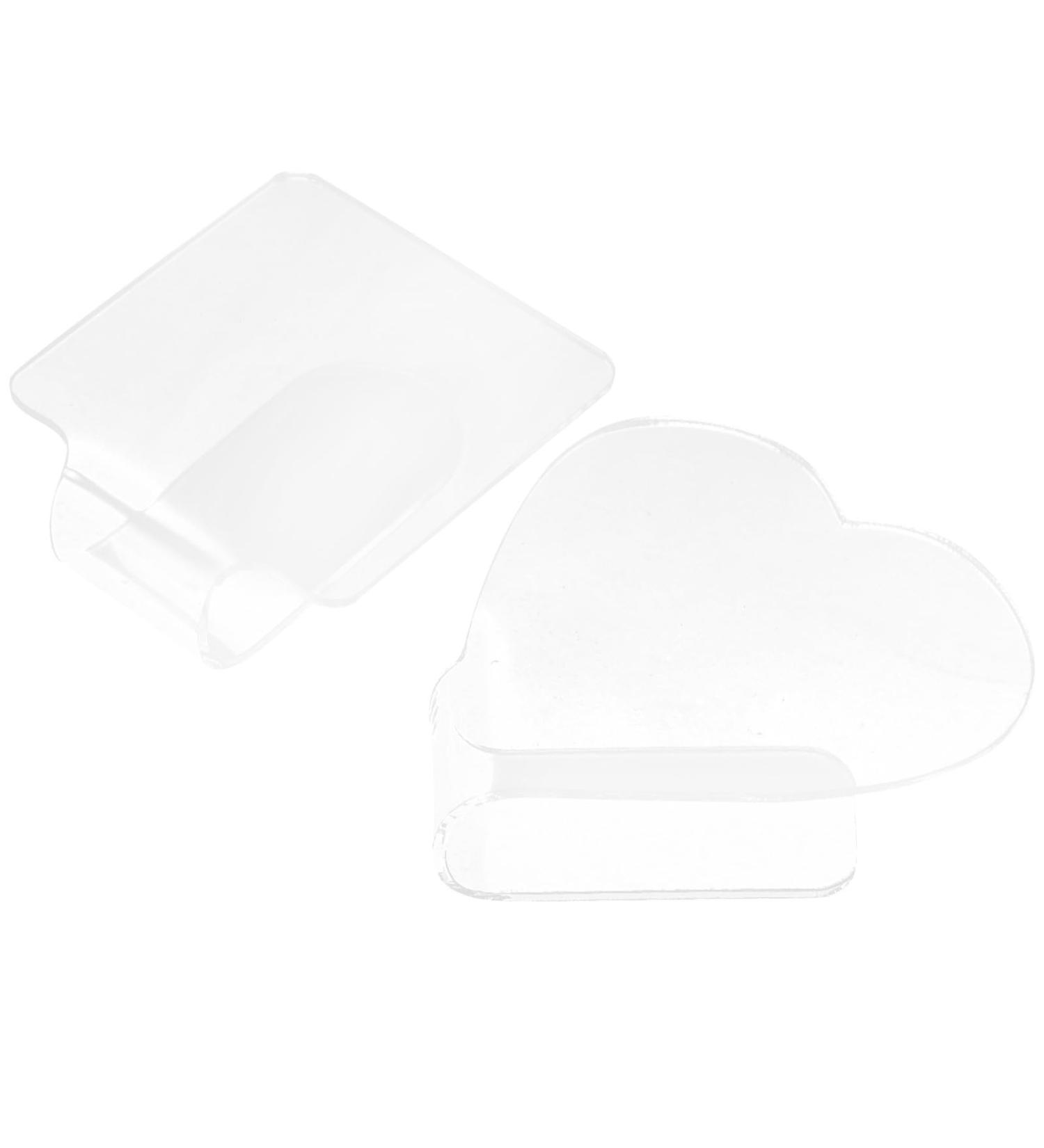 NOLITOY Palettes Transparentes 2 Pi ces pour Maquillage Eyeliner et Vernis Ongles Plateaux Portables en Acrylique pour Manucure Adapt es aux Utilisations en Salon Domicile - Buy Online on GoSupps.com