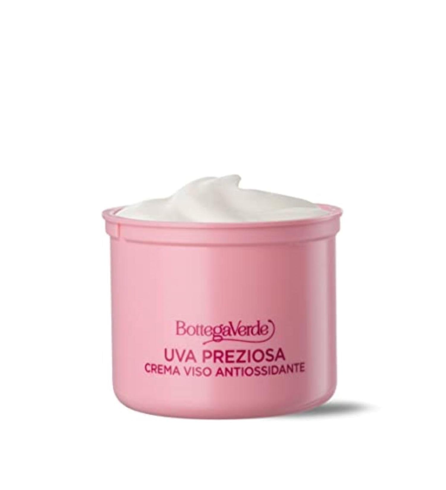  Bottega Verde Precious Grapes - Face Cream - Refill - Moisturizing Antioxidant - with Hyperfermented Red Grape Extract - for Normal Skin - Buy Online on GoSupps.com