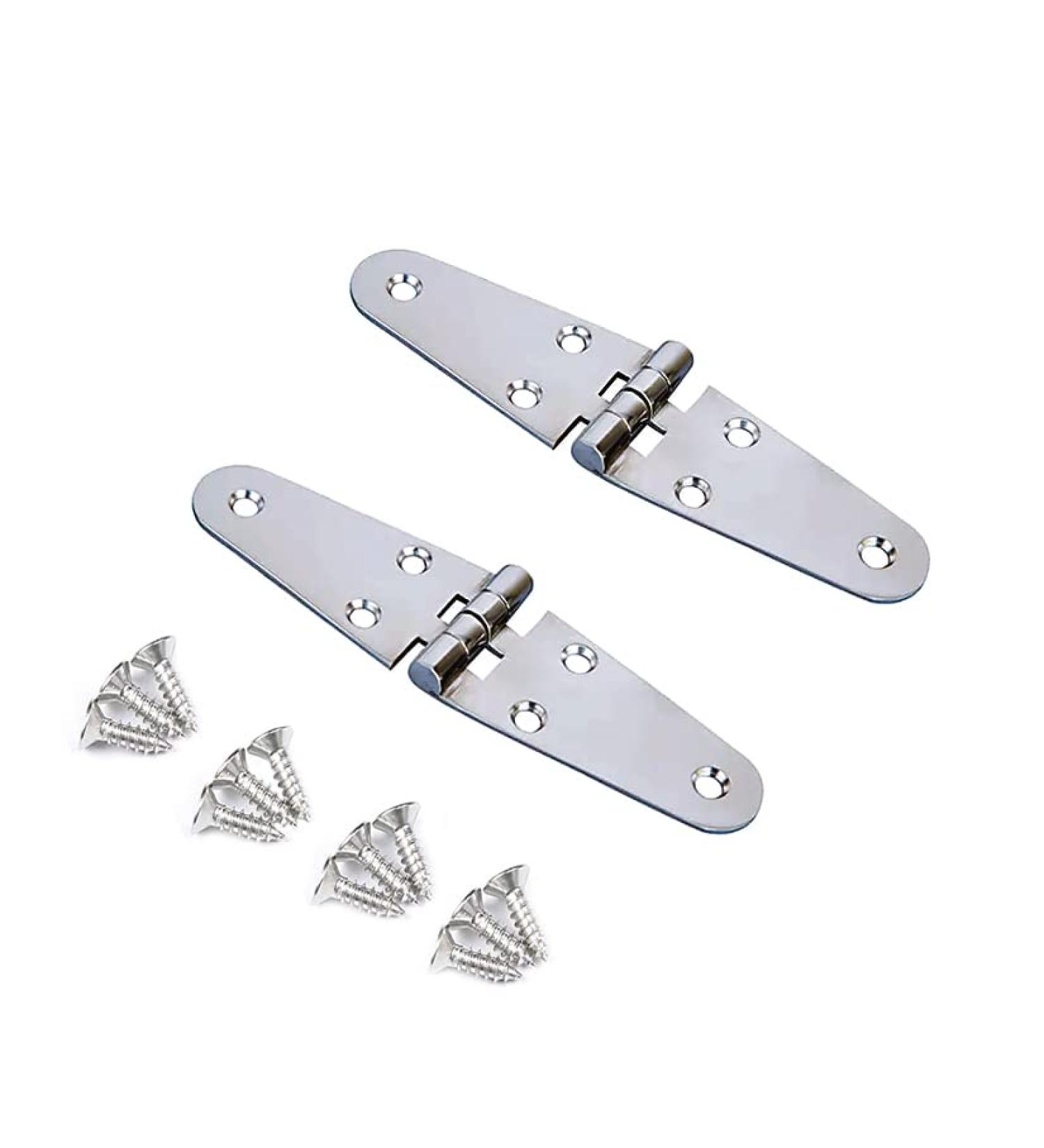 Mxeol Boat Stainless Steel Marine Deck Strap Door Hinges 5.8 x 1.5 - Pair - Buy Online on GoSupps.com