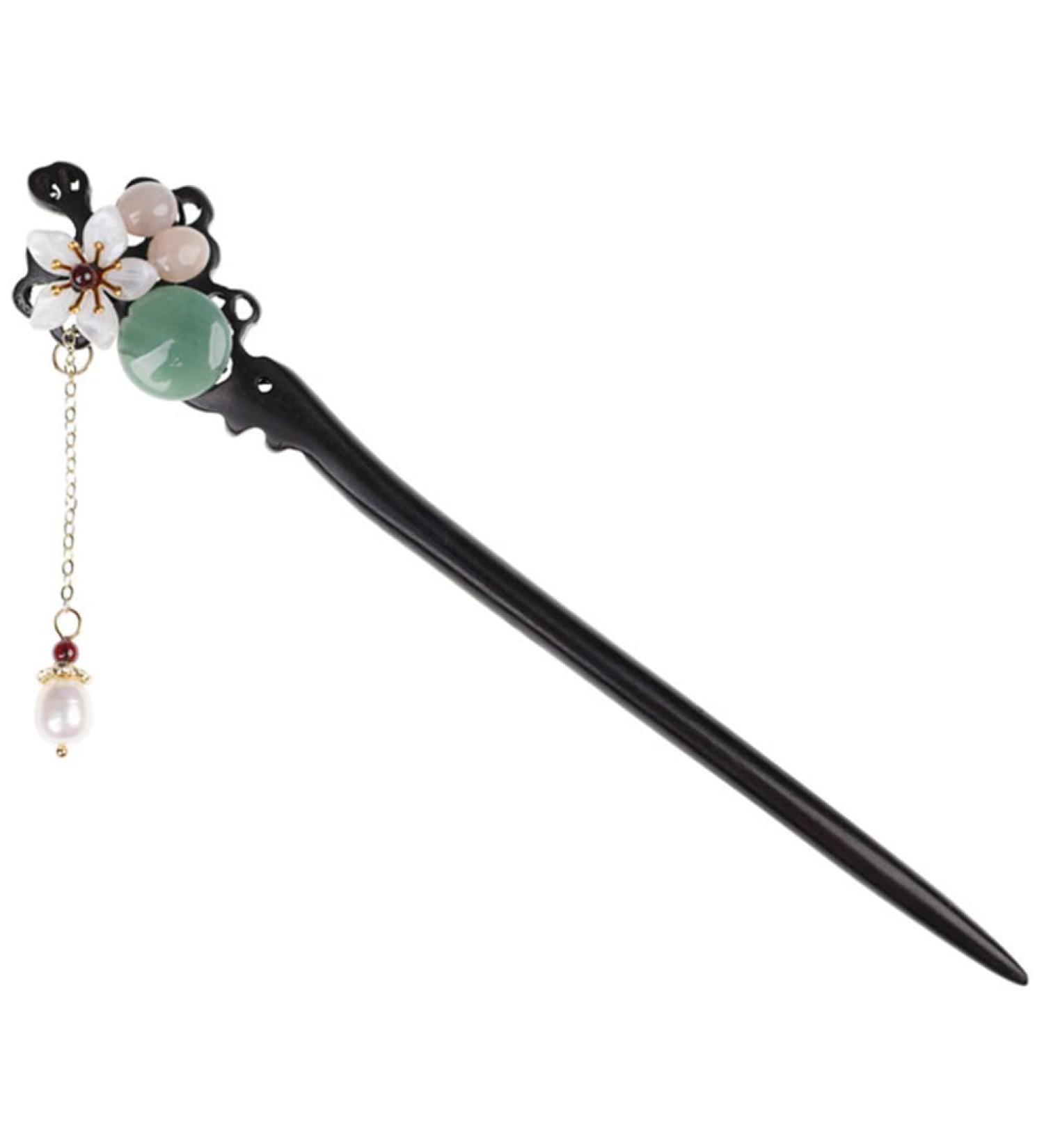 LALAFINA Hair Styling Accessories Hairpin Bun Flower Vintage Ebony Miss Hair Chopsticks - Buy Online on GoSupps.com