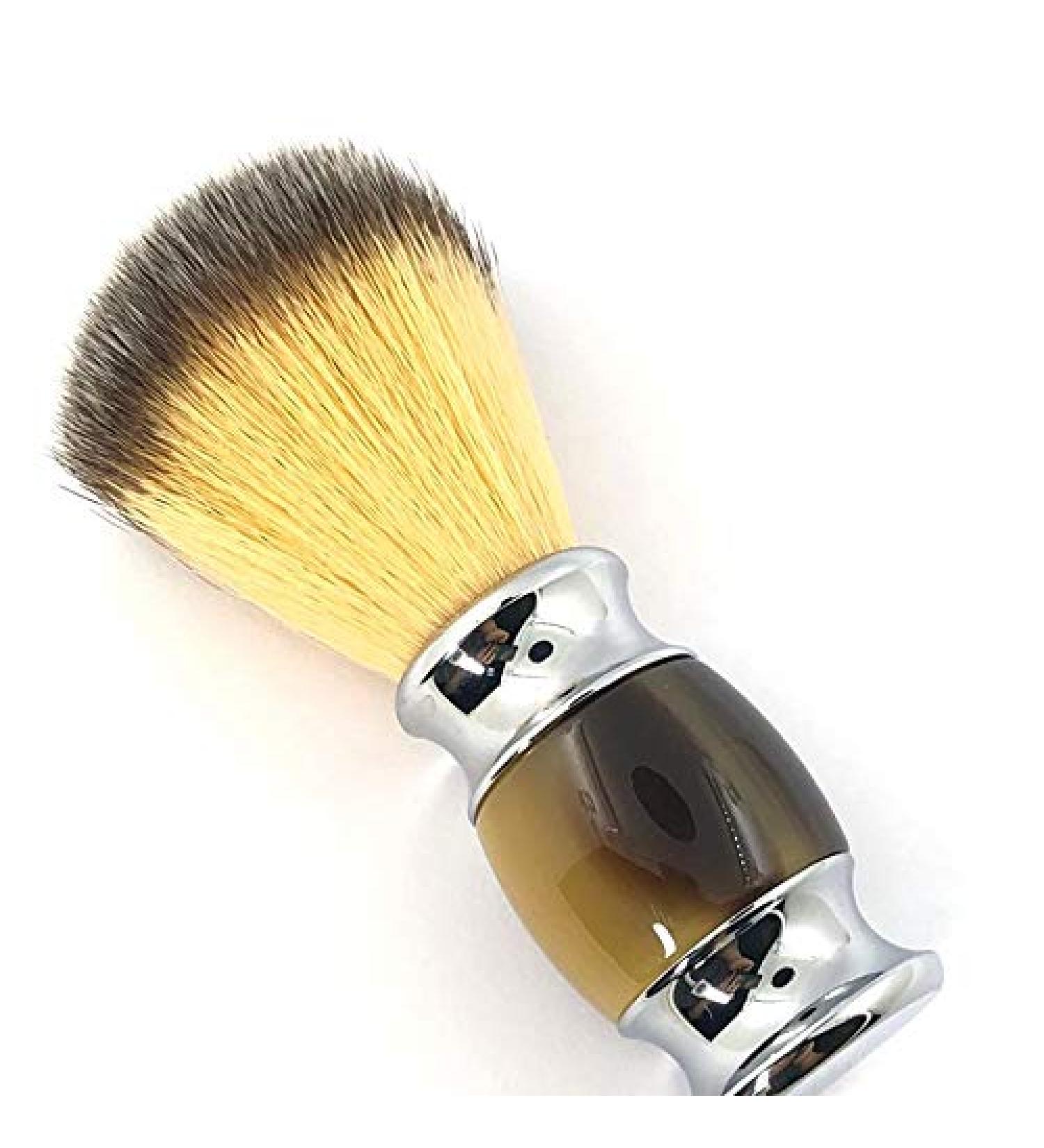 Bassulouda Synthetic Razor Brush - Durable Travel Brush for Perfect Wet Shaving with Shaving Soap - Buy Online on GoSupps.com