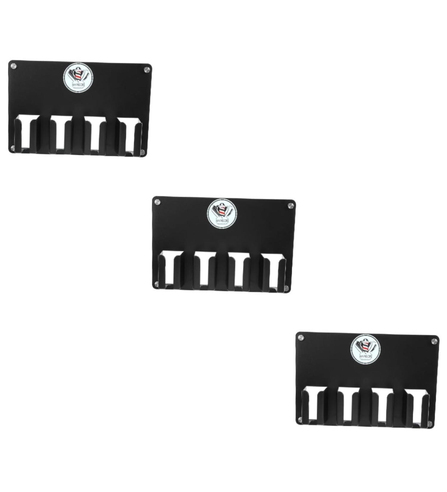 minkissy Hangers Electric Clipper Bracket wall hook rack Wall Hair Clipper Holder scissor barber station organizer wall hangers electric comb Hair Clipper Wall Holder storage box Storage - Buy Online on GoSupps.com