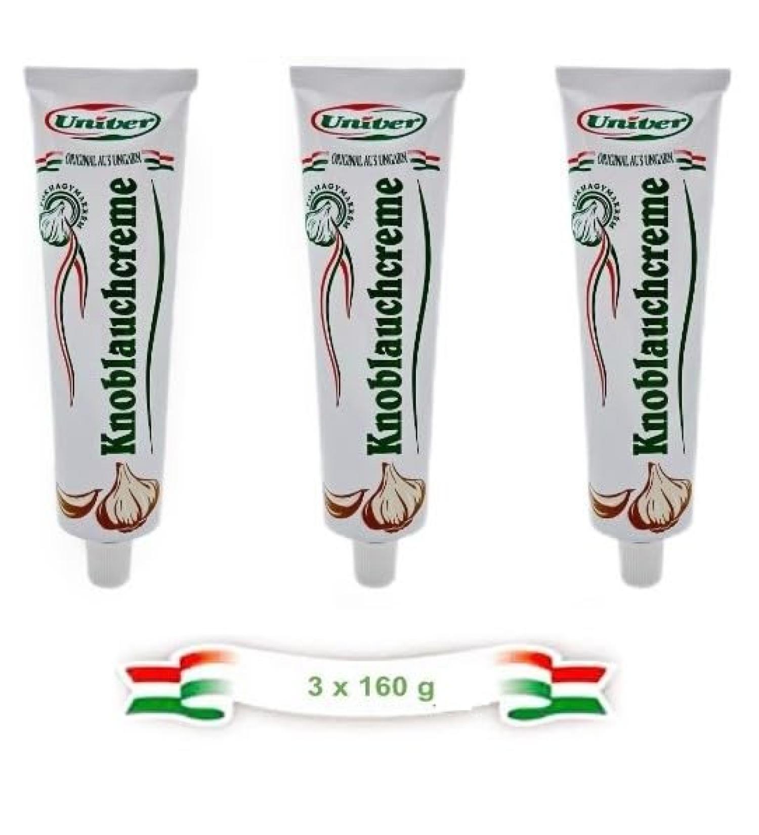 Univer Garlic Cream Savings Set | 3 x 160g | Premium Quality | International Shipping Available - Buy Online on GoSupps.com