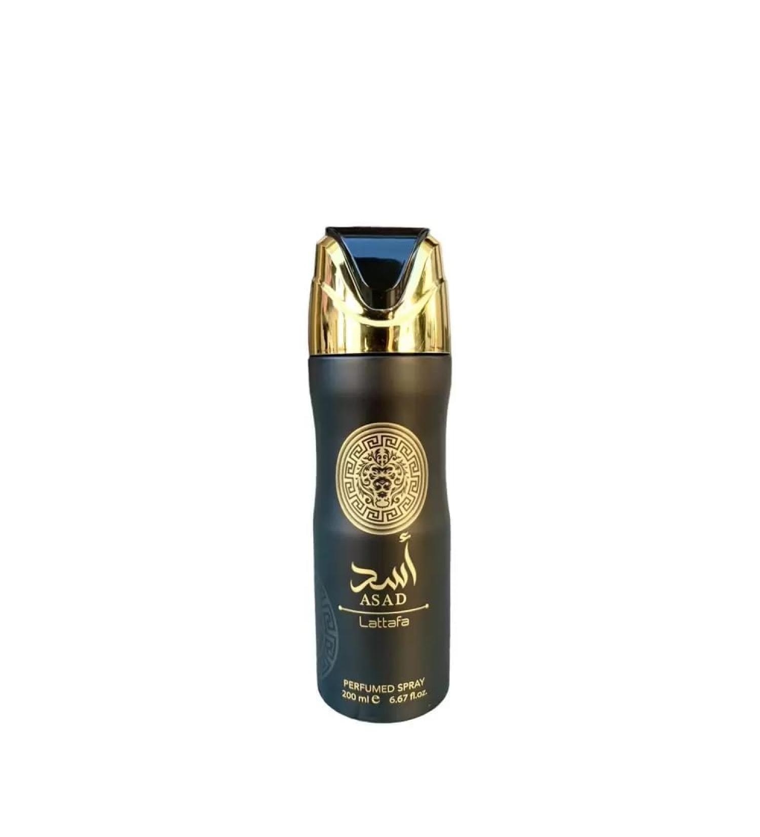 Asad Lattafa Perfumed Spray 200mL - Long-Lasting Arabian Body Deo for Men | International Shipping Available - Buy Online on GoSupps.com