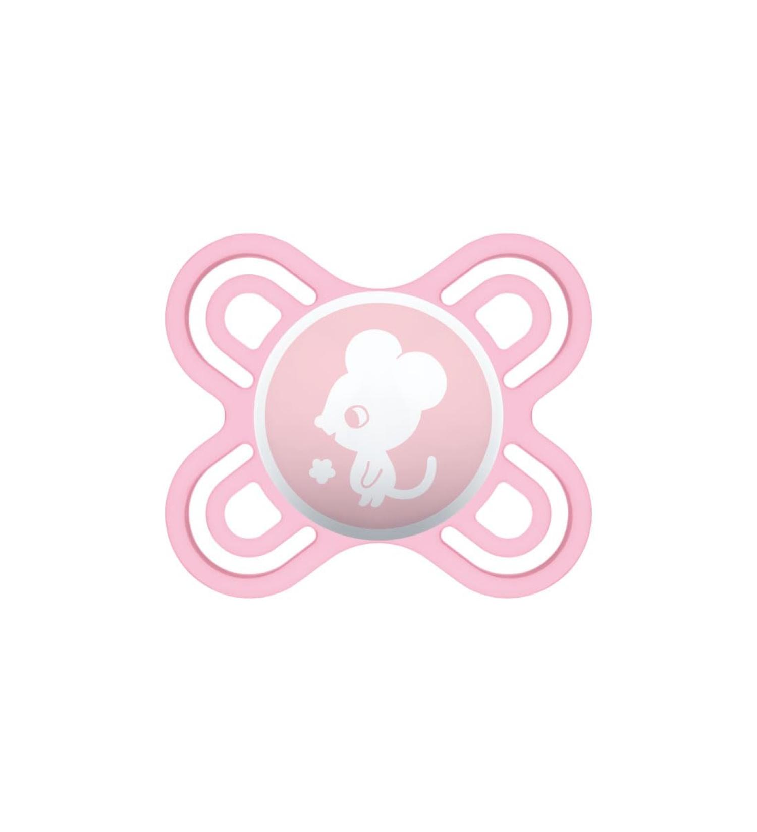 MAM Perfect Start Pacifier for Newborns Silicone 0-2 Months Pink with Pacifier Box | International Shipping Available - Buy Online on GoSupps.com