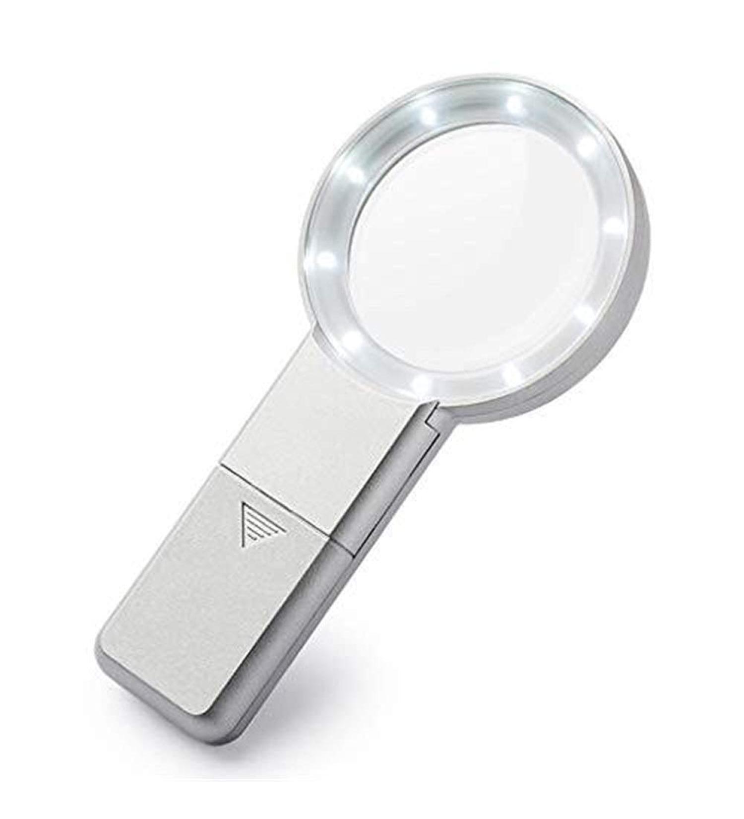 Magnifiers Magnifying Glass 10X Magnification Optical Glass Lens 10 Led Lights Reading Magnification Gift Microscope Optical Lenses Protect Vision Without Hurting Eyes Lofty Ambition - Buy Online on GoSupps.com