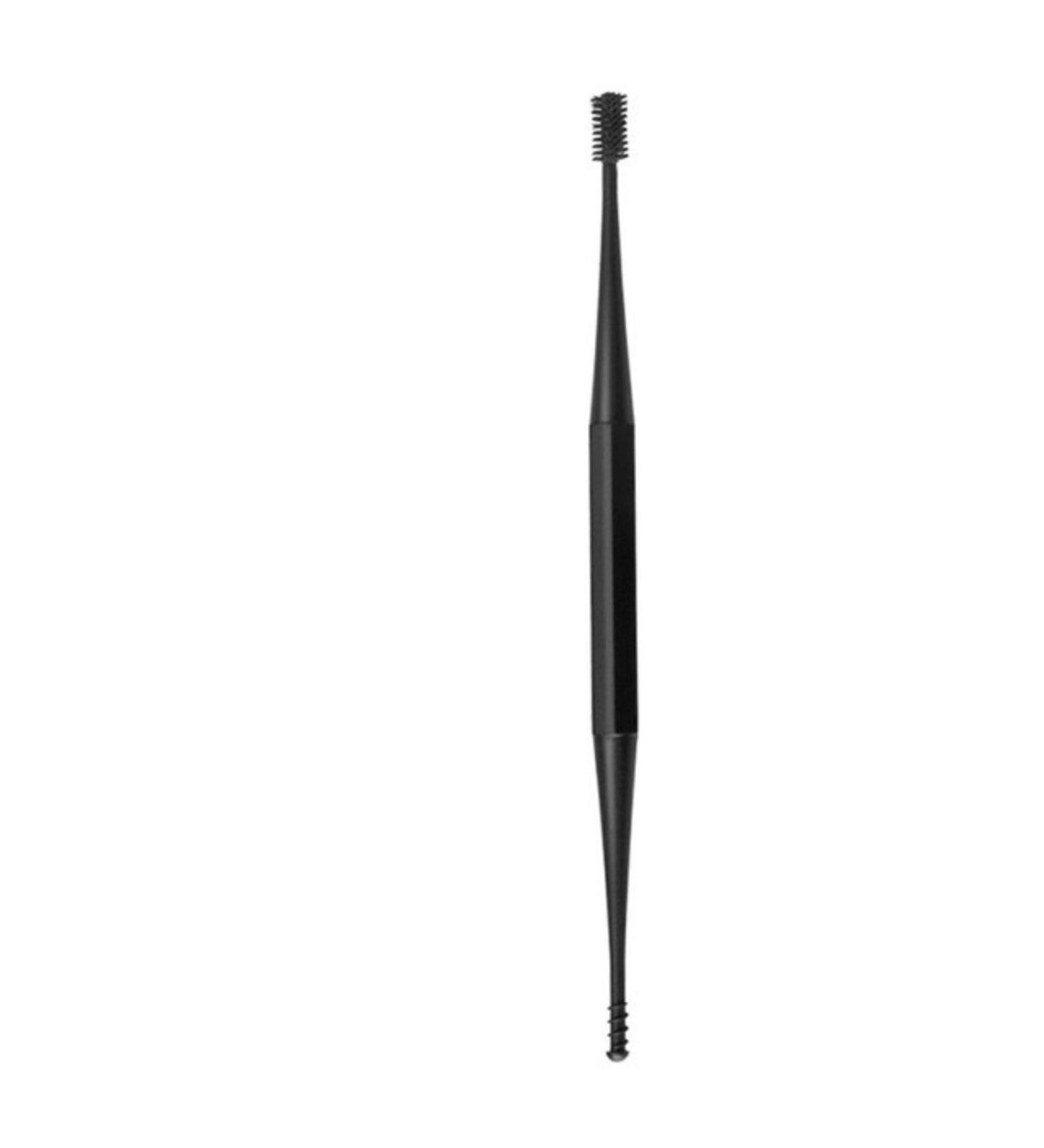 Soft Silicone Double-Ended Ear Pick Ear Wax Remover Spoon - Black - Buy Online on GoSupps.com