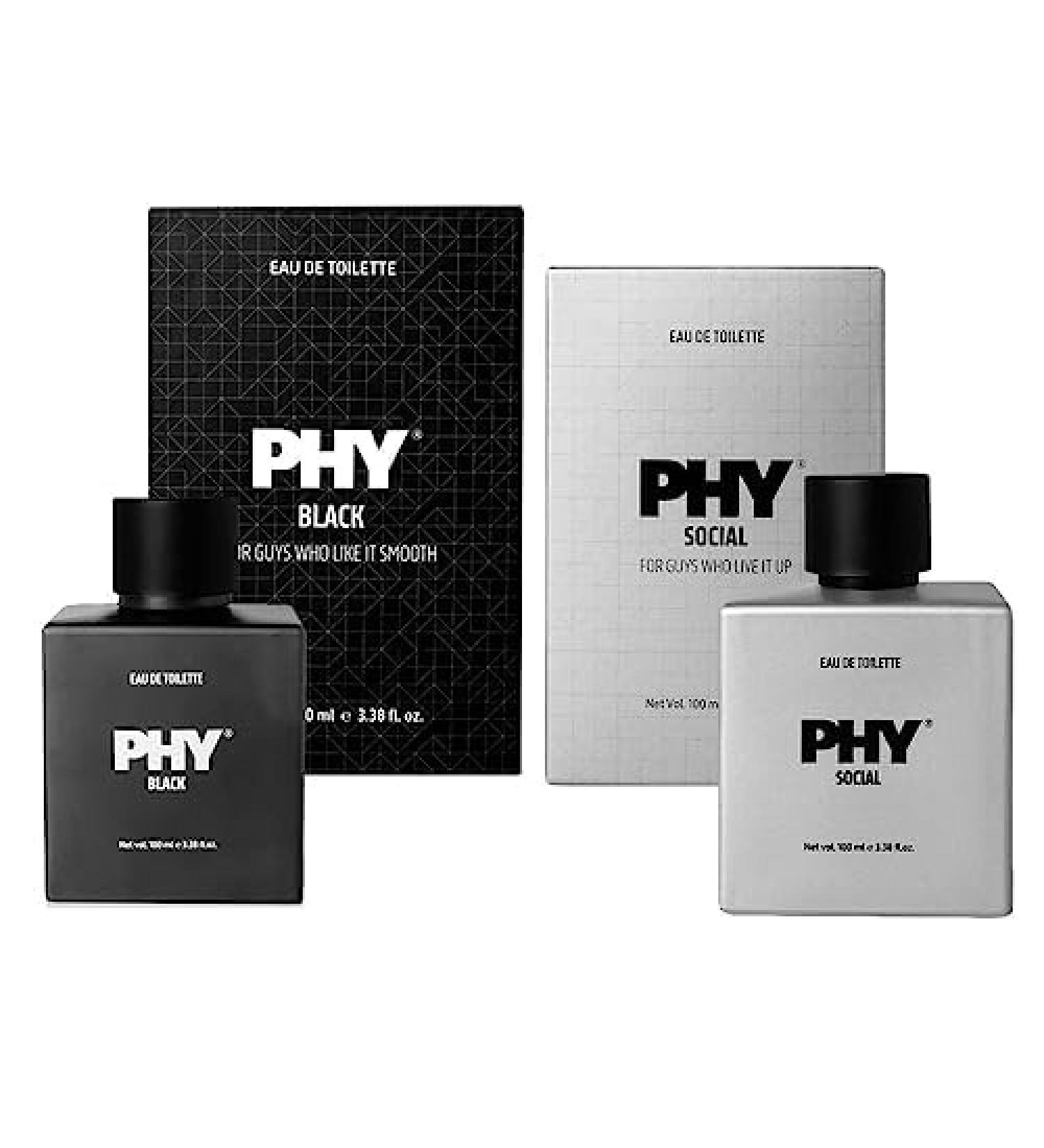 thakor craft Aura Duo | Eau De Toilette Black & Social | Set of 2 Perfumes | Premium long-lasting fragrances for men | Perfect for daily use | 100 ml x 2