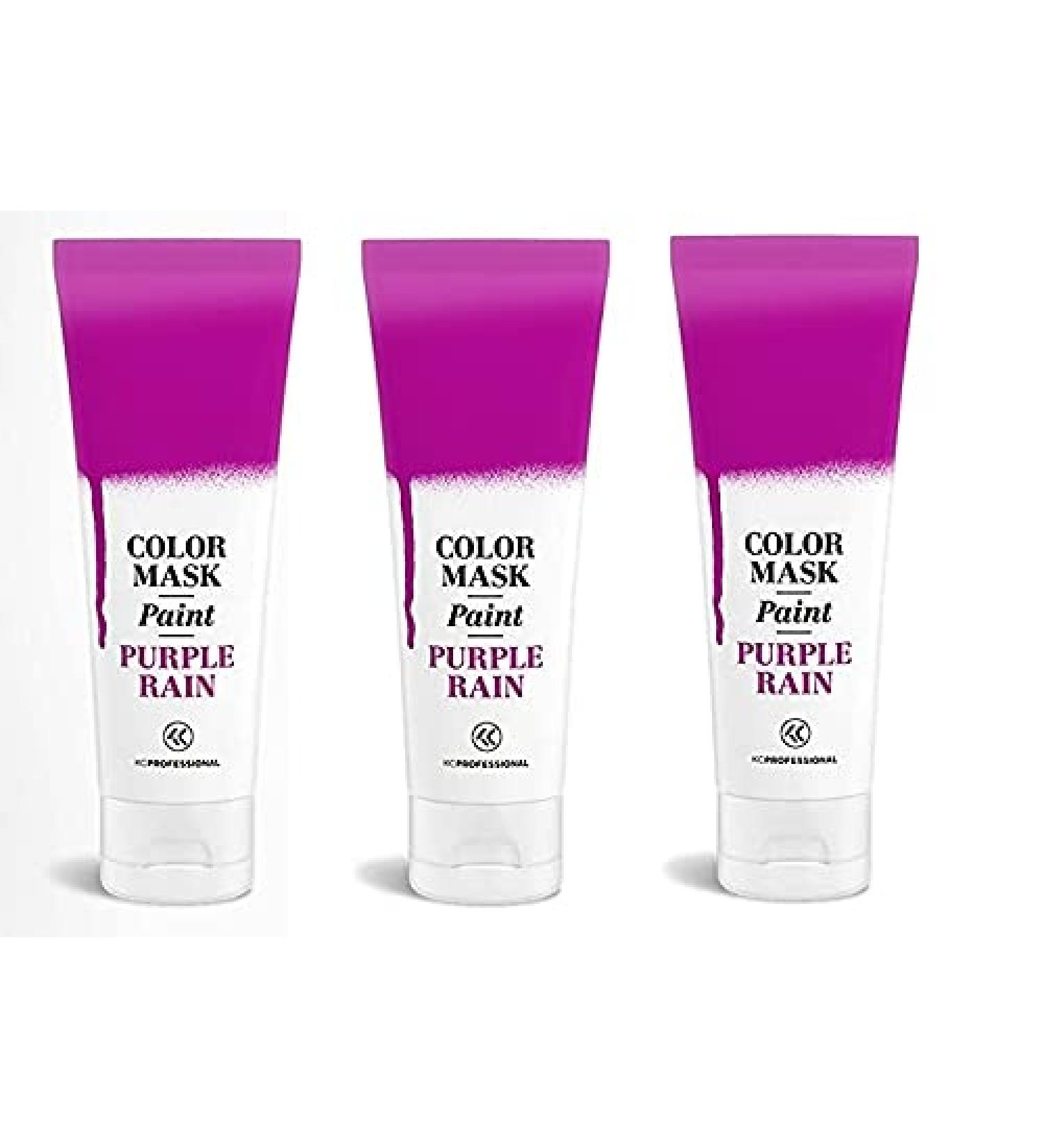 Semi-Permanent Magenta Hair Color Cream (3 Pack) - Color Mask Paint - Direct Hair Dye 2.55 oz