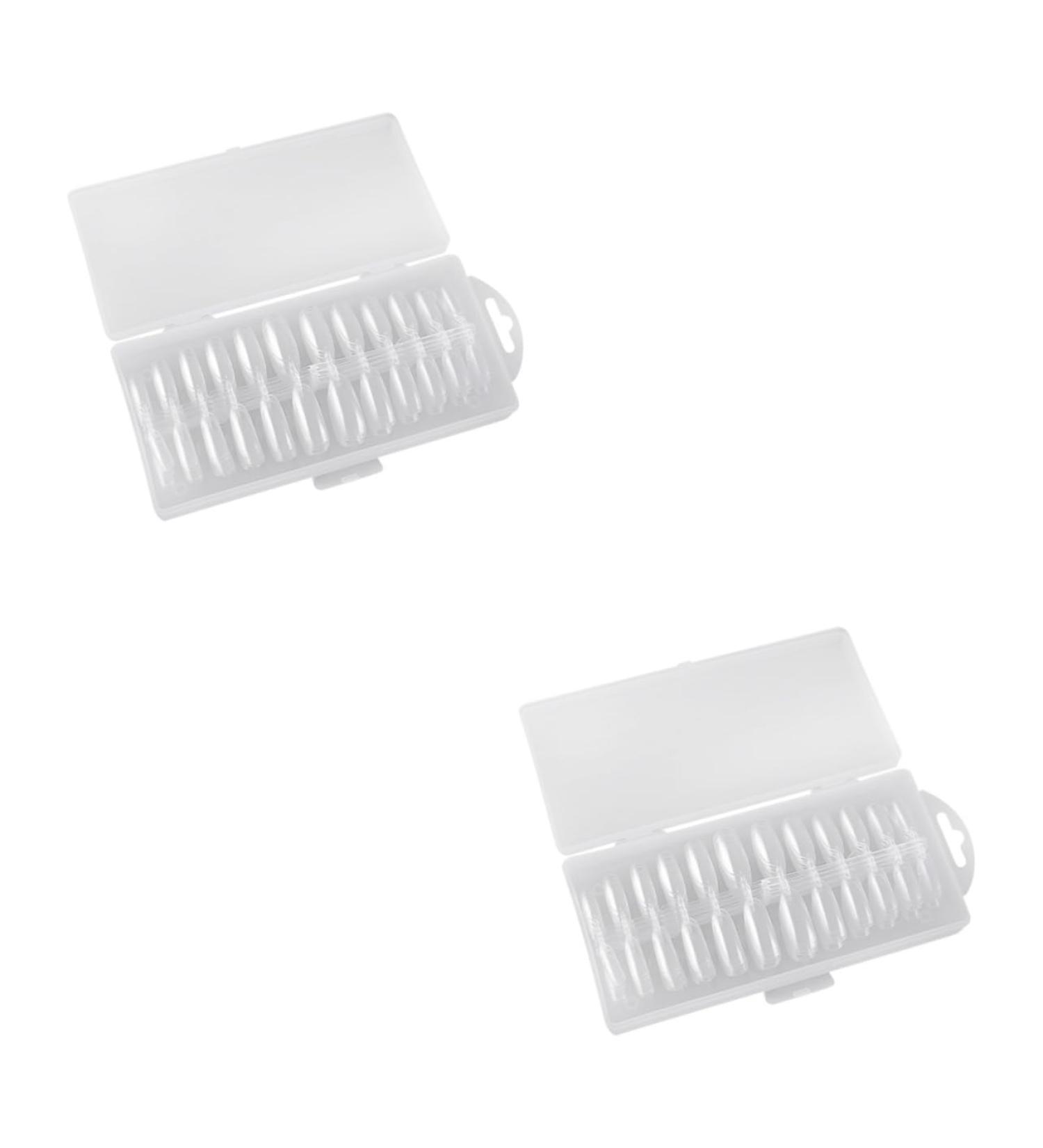 POPETPOP 2 Boxes Nail Tips French Nails Thin False Nail Fake Nails Manicure Stickers Ballet Nails Nail Decals False Coffin Nail False Toe Nails Nail Extension Stickers Fingernail No Trace - Buy Online on GoSupps.com