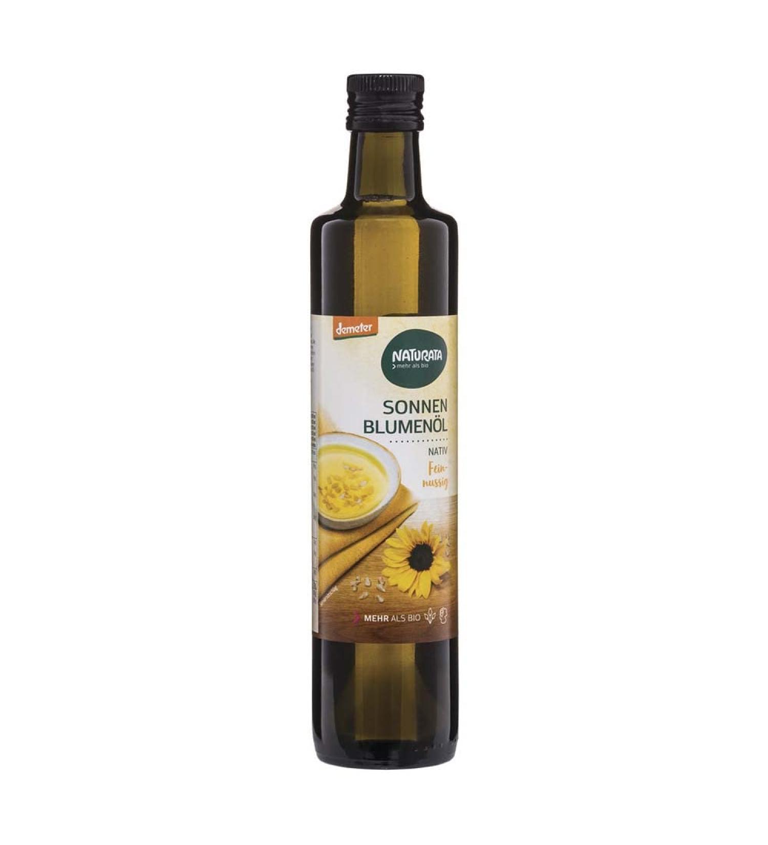 Naturata organic sunflower oil fine and nutty pack of 3 (3 x 500 ml)