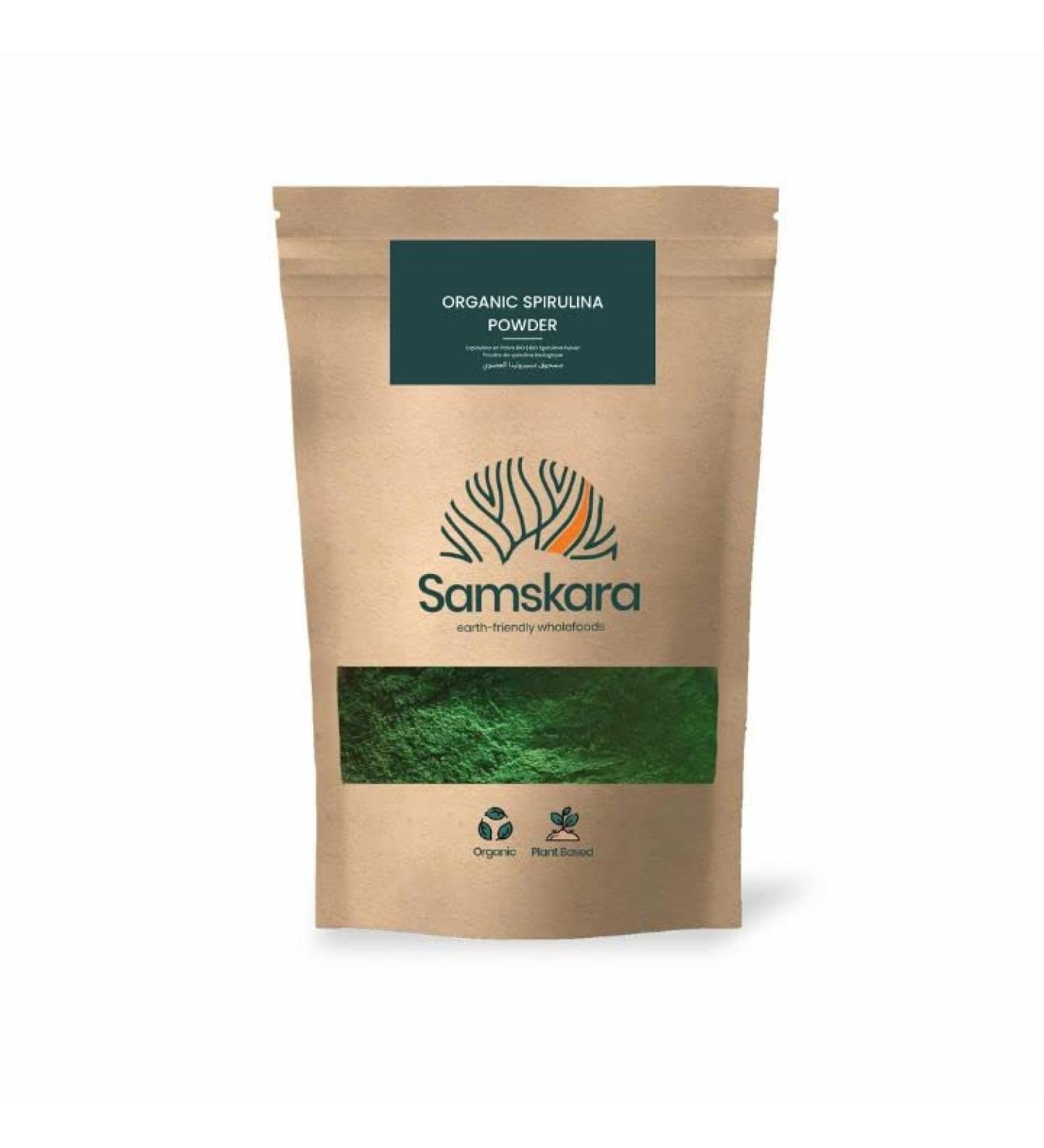 Spirulina Powder | Organic Organic | Spirulina Powder | Samskara food for thought (1kg x 1pack) - Buy Online on GoSupps.com