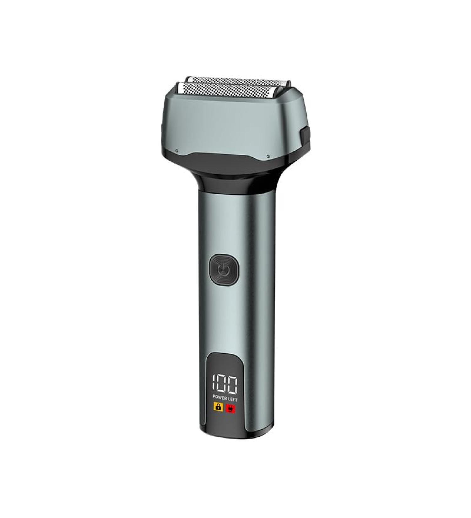Buy Professional Electric Razor for Men - Detachable Wet/Dry Foil Shaver with Trimmer | 45 Min Runtime | Rechargeable LightCyan - Buy Online on GoSupps.com