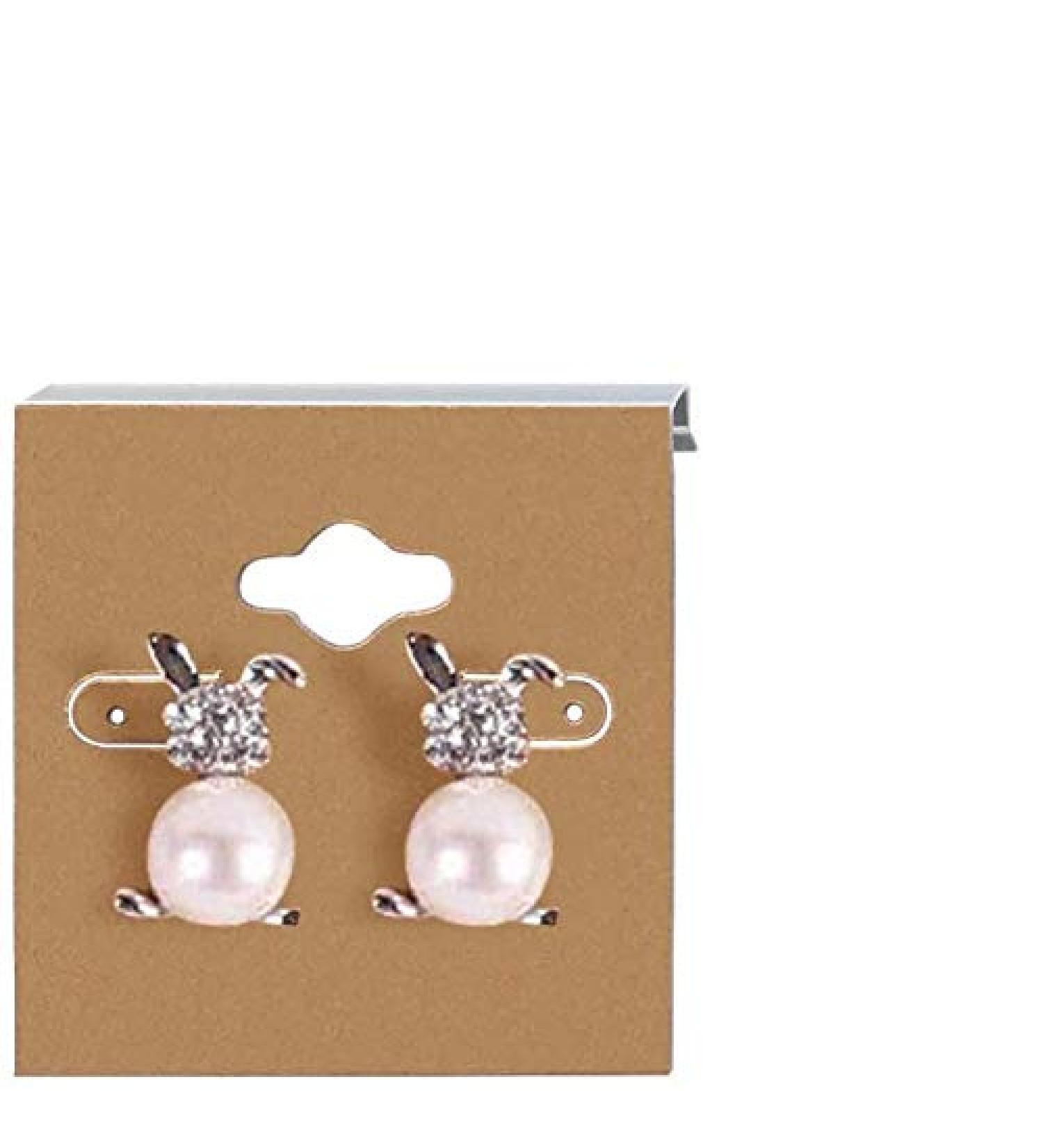 Kraft Paper Color Clamshell Hanging Brown Paper Earrings Display Card 2 x 2 inches - Buy Online on GoSupps.com