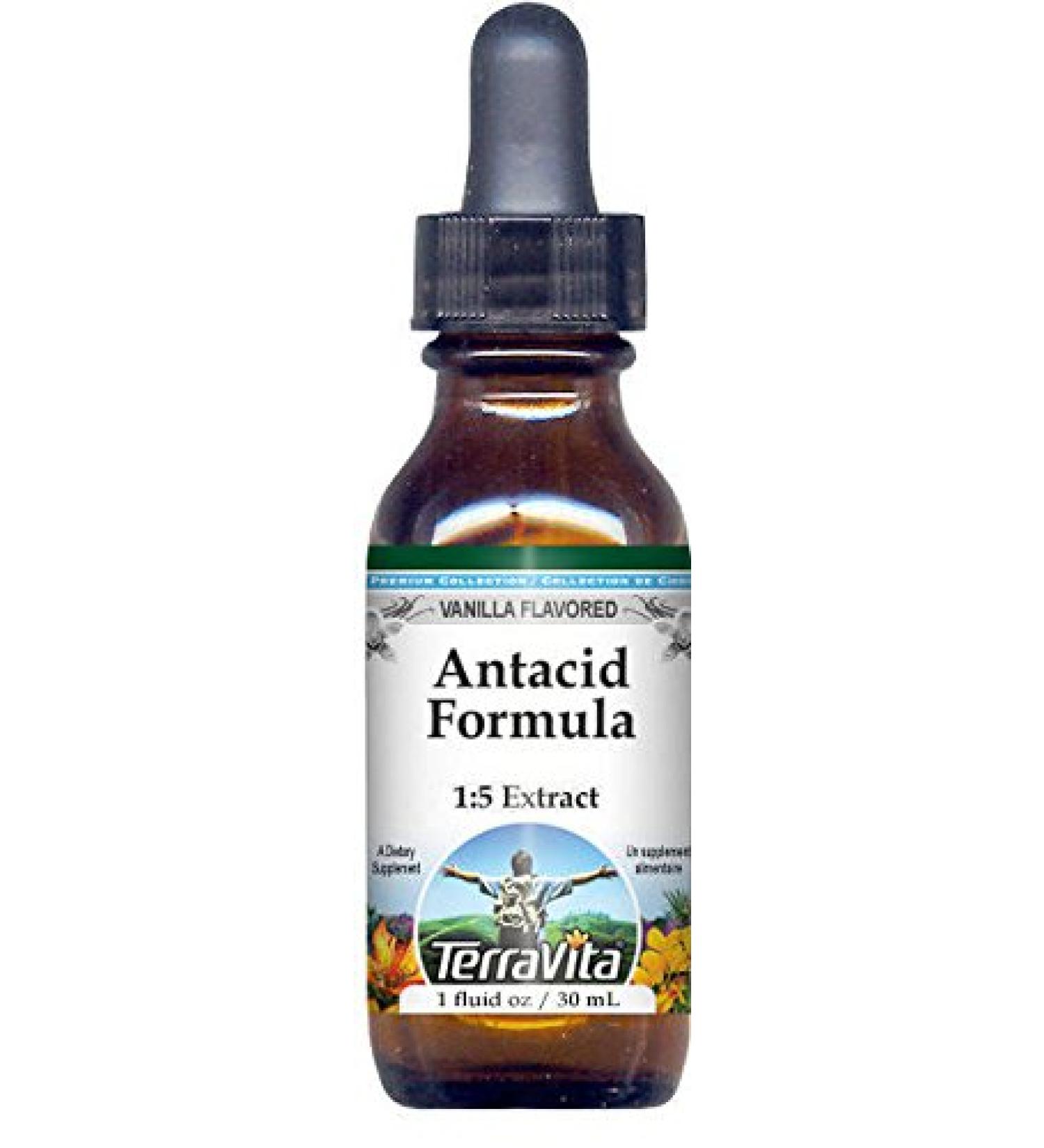 Vanilla Flavored Antacid Formula Glycerite Liquid Extract (1 oz) - ZIN 523433 - Buy Online on GoSupps.com
