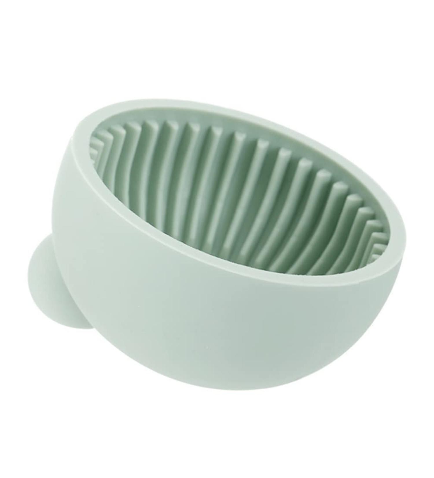 FOMIYES Silicone Makeup Brush Cleaner Bowl | Portable Cosmetic Brush Washer & Scrubber Pad - Buy Online on GoSupps.com