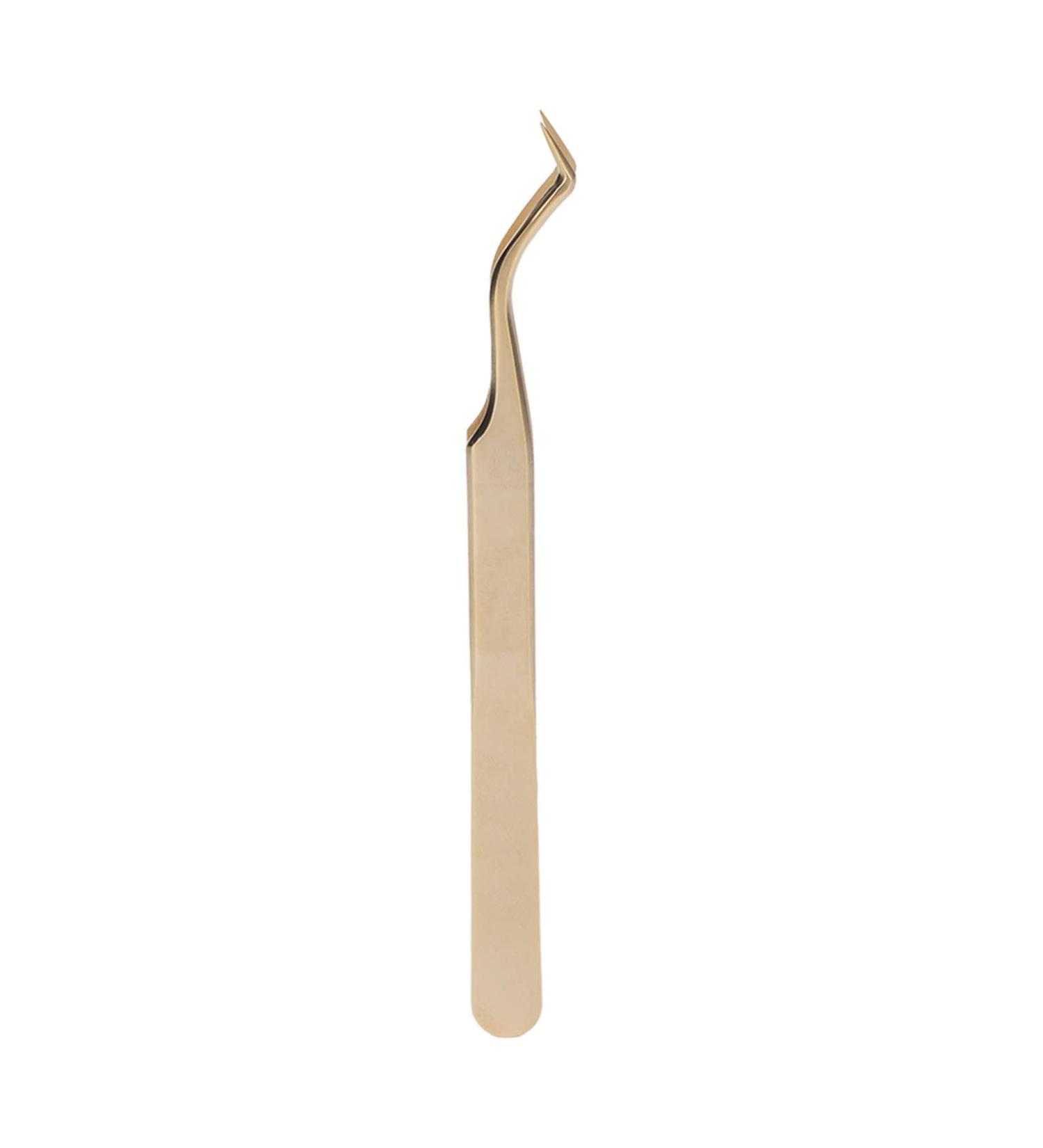 Eyelash Tweezers - Professional Precision Stainless Steel Tweezers for Eyelash Extensions | Beauty Salon Tools - Buy Online on GoSupps.com