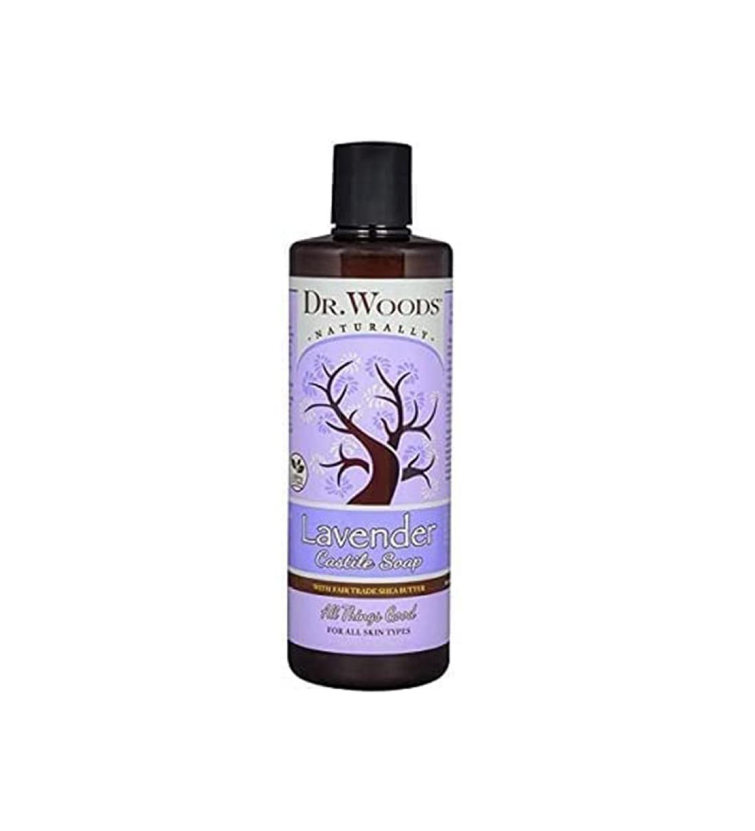 Dr. Woods Pure Lavender Castile Soap with Organic Shea Butter 16 Ounce