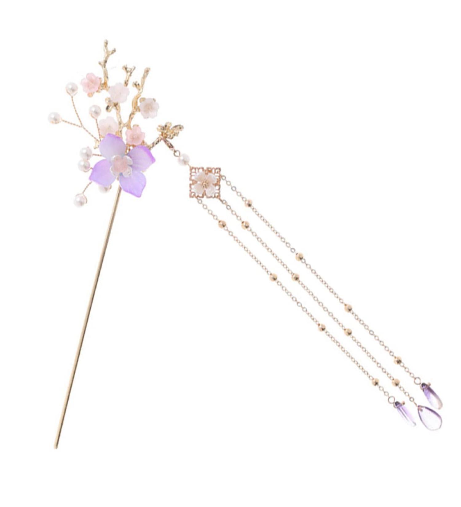 Beaupretty 1pc Hairpin Headdress Traditional Hair Stick Hair Stick Pin Handmad Flower Hair Stick Hair Making Accessories Retro Hair Chopsticks Japanese Hair Pin Vintage Hair Pin Alloy - Buy Online on GoSupps.com