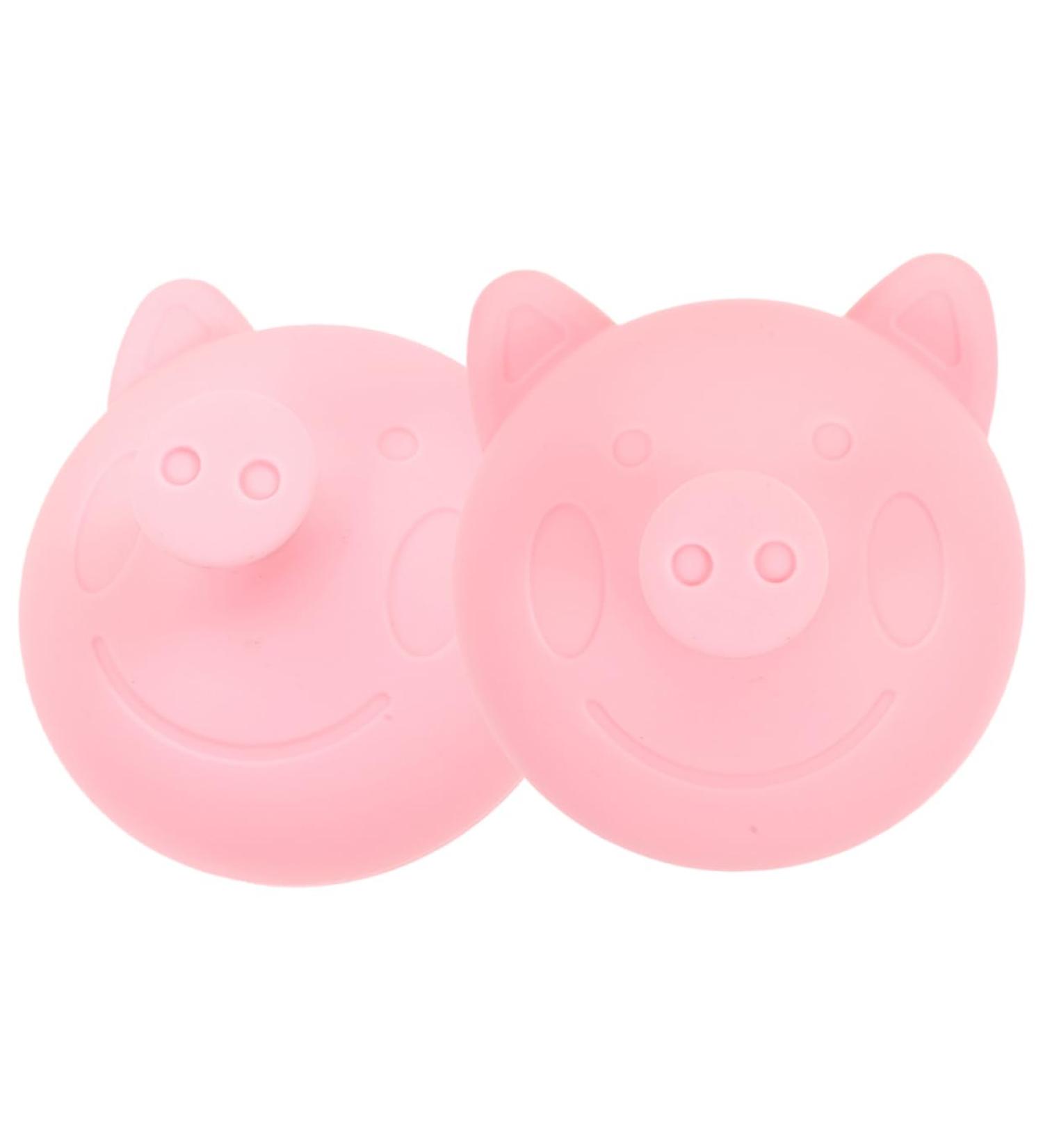 Minkissy Baby Mucus Removal Tool | 2-Piece Sputum Extractor for Toddlers | Silicone Burping Helper & Digestion Aid - Cartoon Pink 8.4x7.7cm - Buy Online on GoSupps.com
