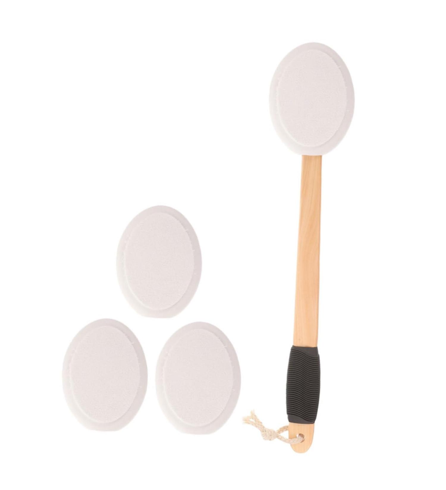 Buy Anti-Slip Bath Brush & Lotion Applicator Set | Long Handle Back Applicator for Sunscreen & Lotion - International Shipping Available - Buy Online on GoSupps.com