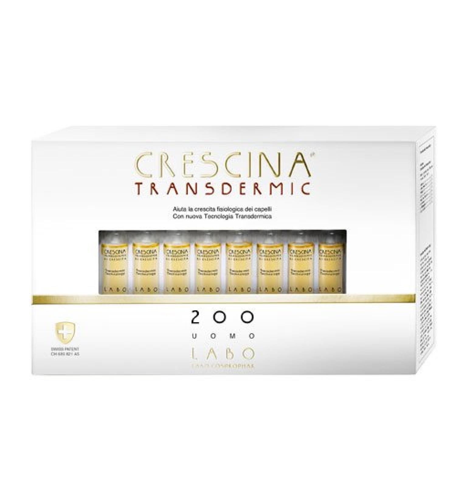 LABO CRESCINA TRANSDERMIC RI-CRESCITA 200 Hair Protection Men 40 Vials