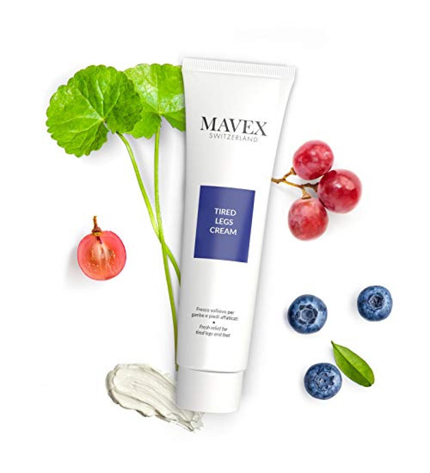 MAVEX 100ml Cream for Tired Legs | Refreshing & Invigorating Relief | International Shipping - Buy Online on GoSupps.com