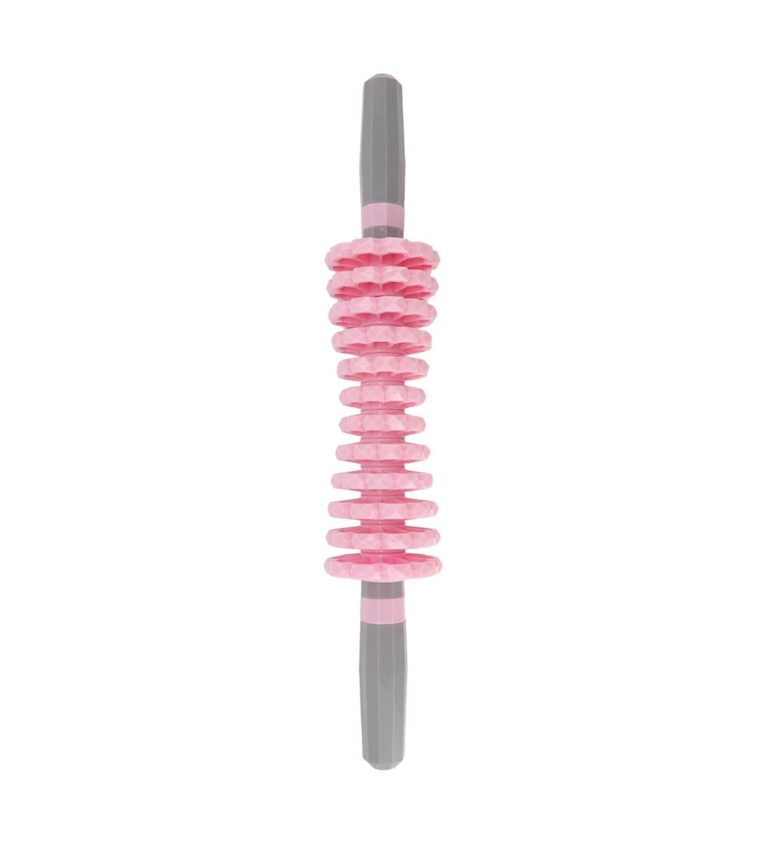 Massage Roller Stick - Anggrek Meridian Back Massage Device for Muscle Relaxation | Wooden Pink Massage Roller for Tiredness Relief - Buy Online on GoSupps.com