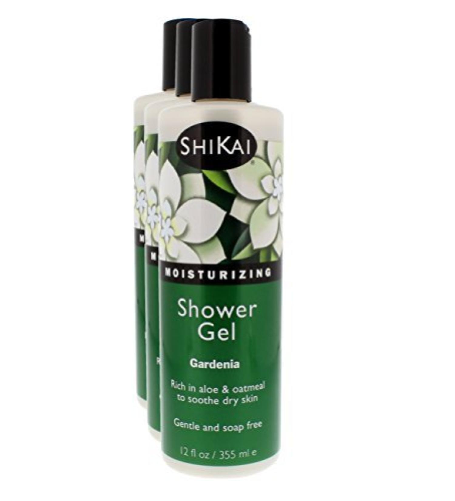 Shikai Daily Moisturizing Shower Gel - Aloe Vera & Oatmeal, Pack of 3 | Gentle Relief for Dry Skin - Buy Online on GoSupps.com