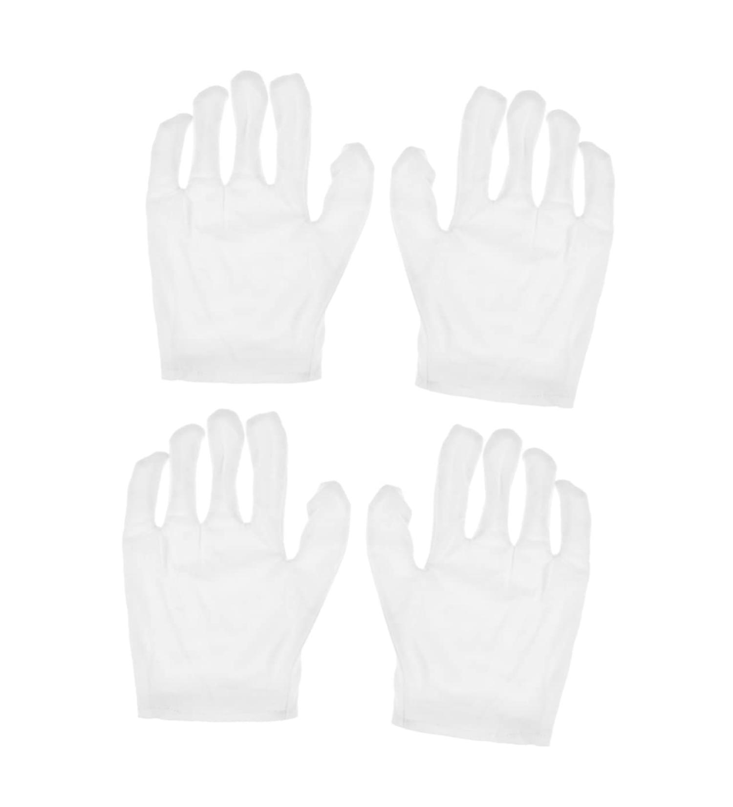minkissy 2 Pairs White Cotton Gloves Cotton Work Gloves Hand Moisturizer Glove Party Etiquette Gloves Working Glove Moisturizing Gloves Warm Mittens Gel Gloves Warm Gloves Non-Slip Miss Spa - Buy Online on GoSupps.com