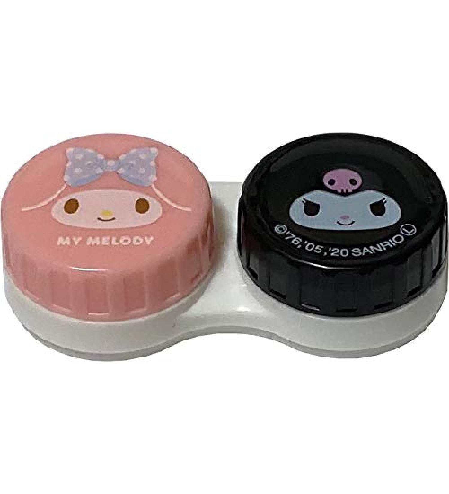 Sanrio My Melody Kuromi Contact Lens Case with Zip Bag - Soft Lens Storage Solution - Buy Online on GoSupps.com