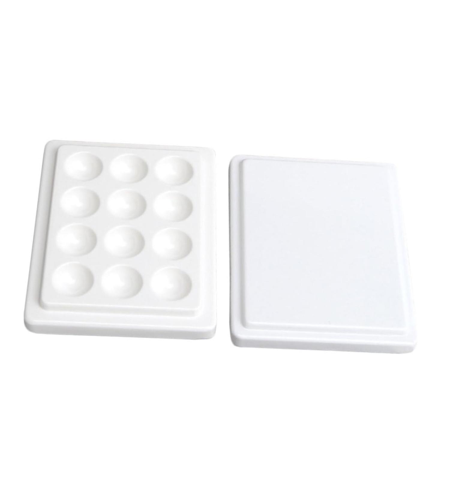  ULDIGI 1PC Nail Art Painting White Gel Nail Polish Makeup Palette Tray Accessories Nail Polish Holder Cosmetic Ceramic White Small Mixing Tray - Buy Online on GoSupps.com